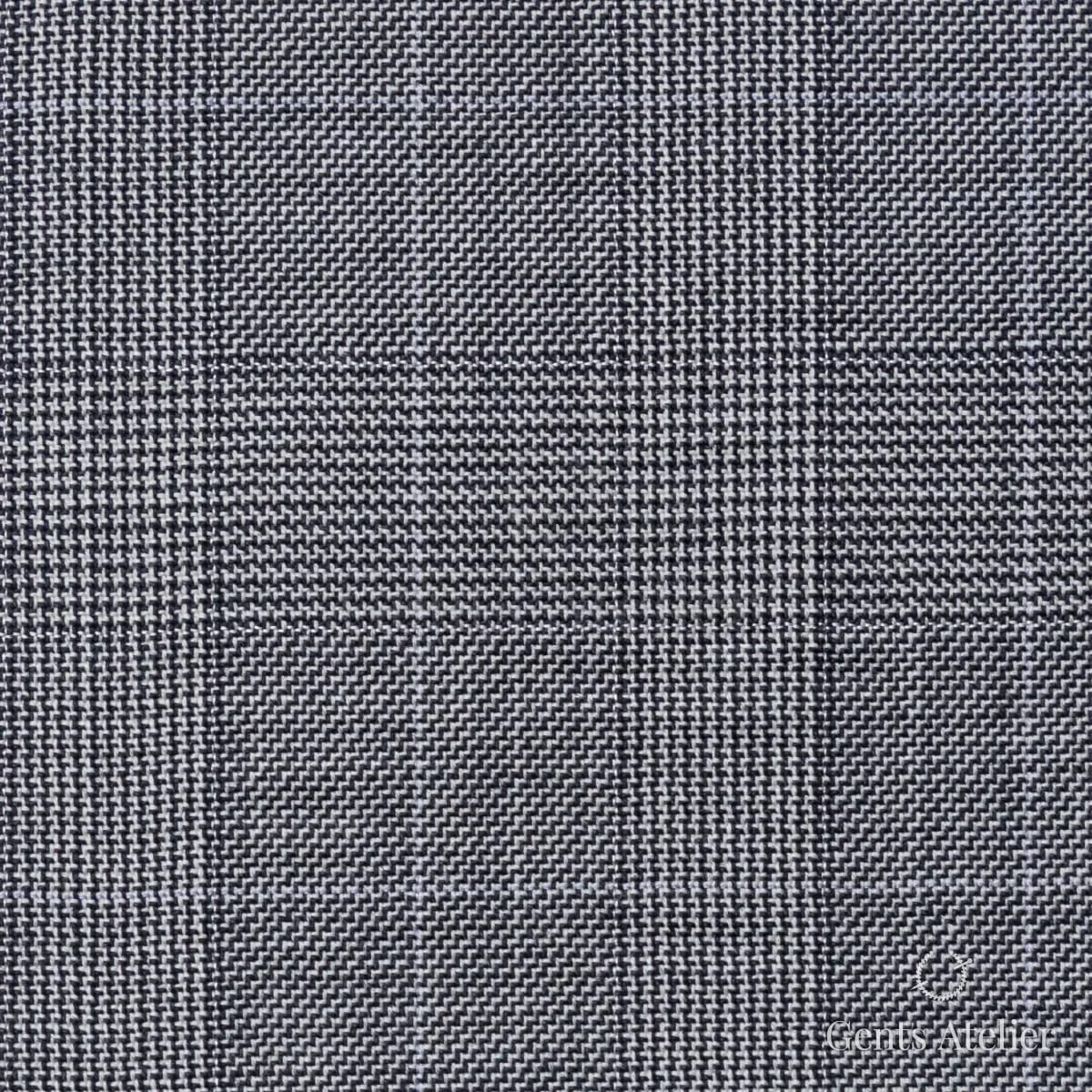 Костюмная ткань Marzoni 608 - 225 / 1500 — Серый, в клетку, 100% шерсть