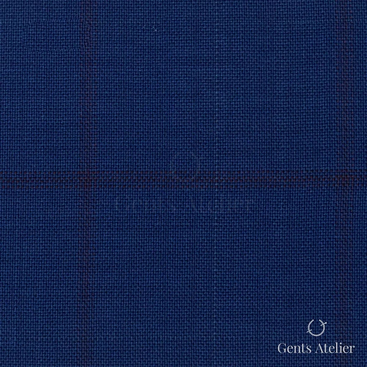 Костюмная ткань Marzoni 608 - 236 / 1500 — Синий, в клетку, 100% шерсть