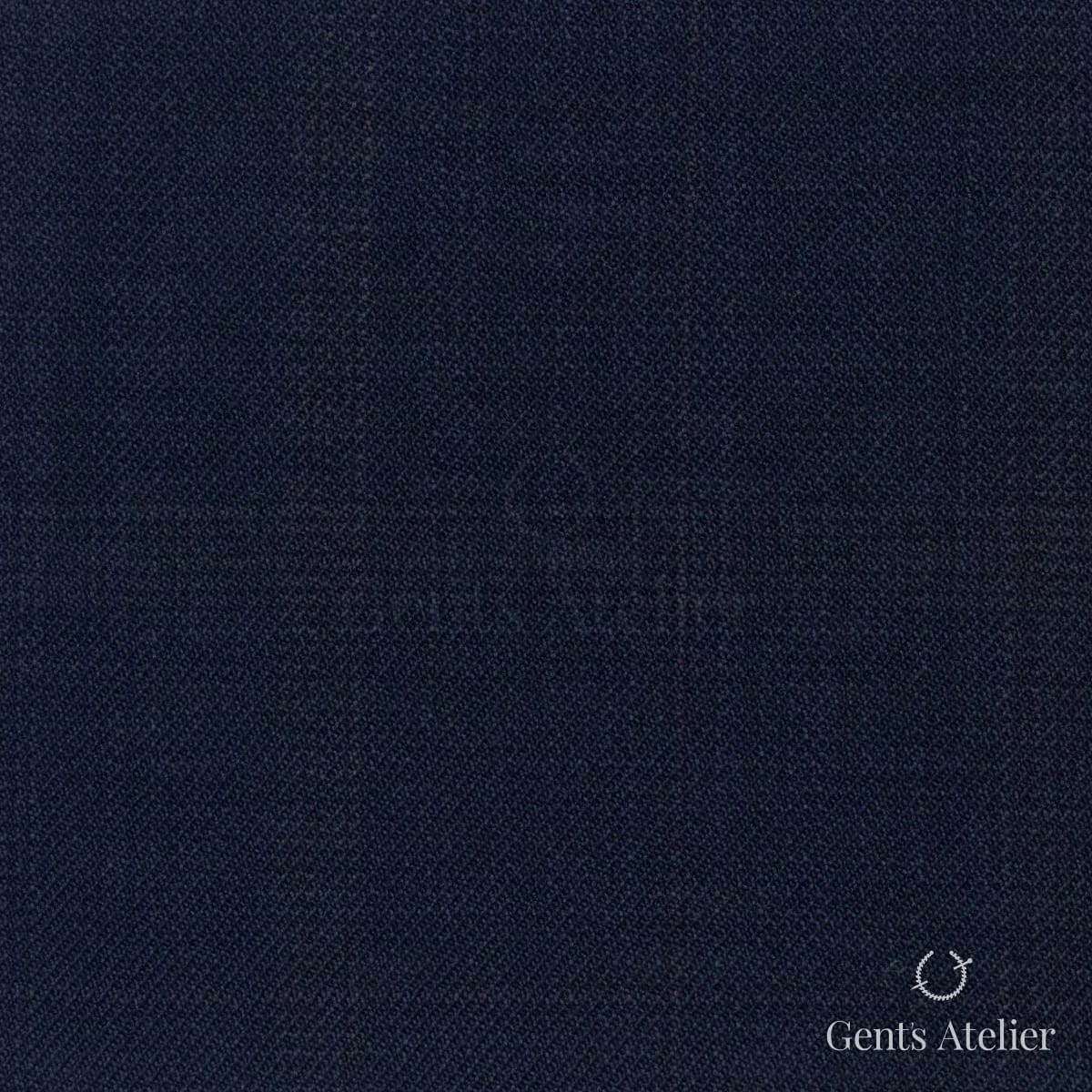Костюмная ткань Marzoni 608 - 250 / 1500 — Тёмно-синий, однотонная, 100% шерсть