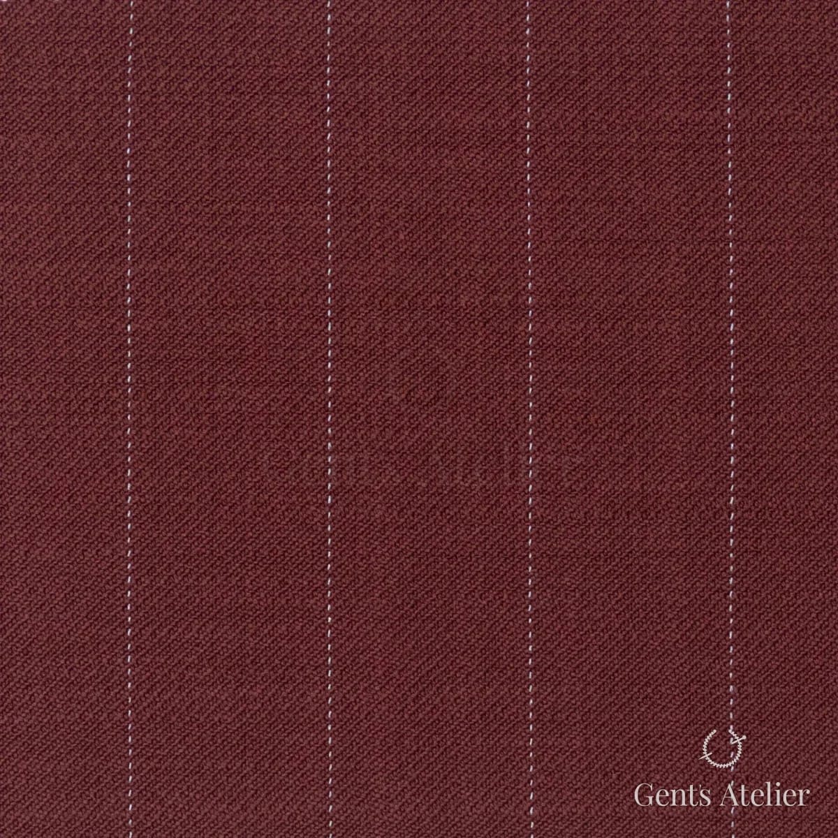 Костюмная ткань Marzoni 609 - 614 / 900 — Бордовый, в полоску, 100% шерсть