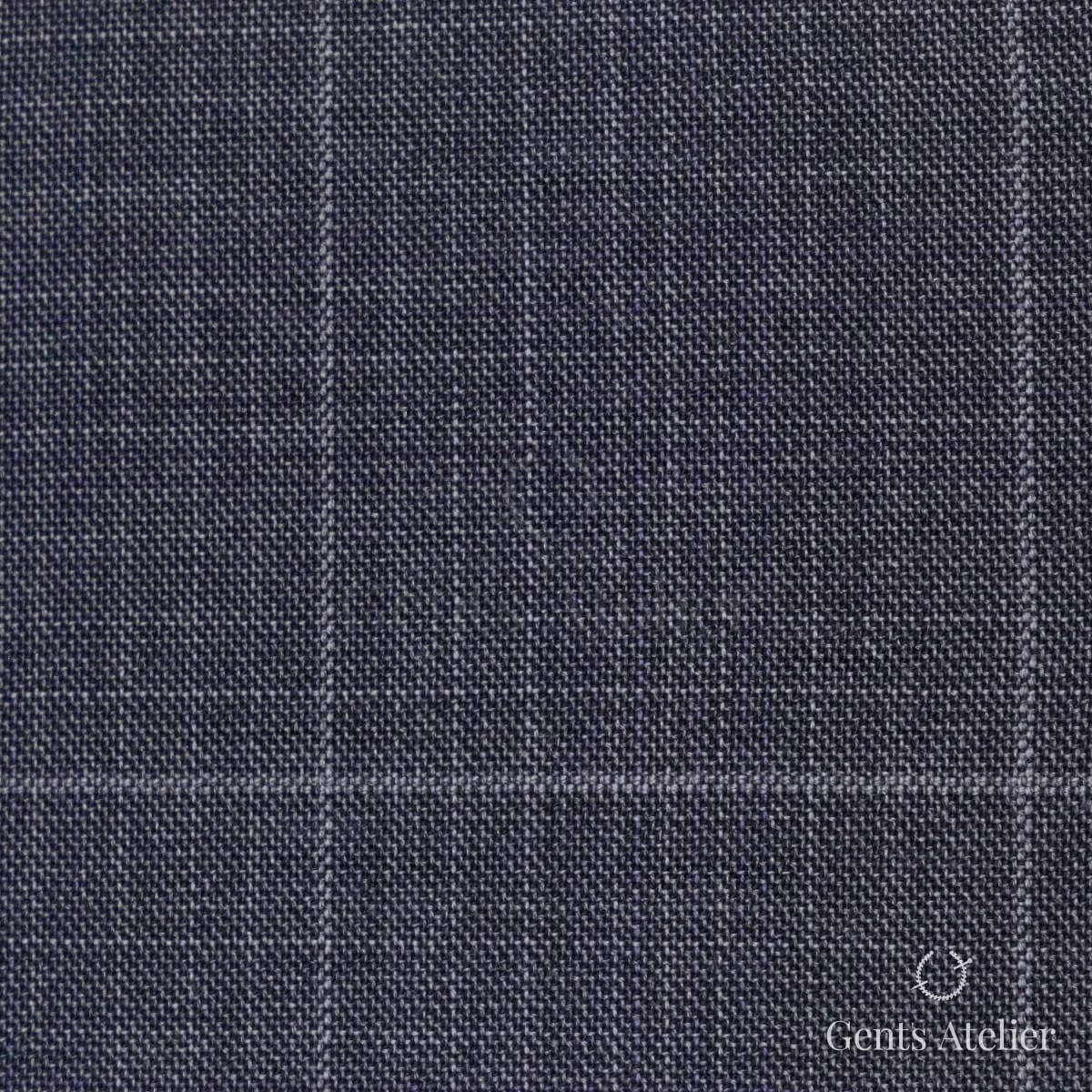 Костюмная ткань Marzoni 725 - 460 / 1300 — Серый, виндоупейн, 100% шерсть