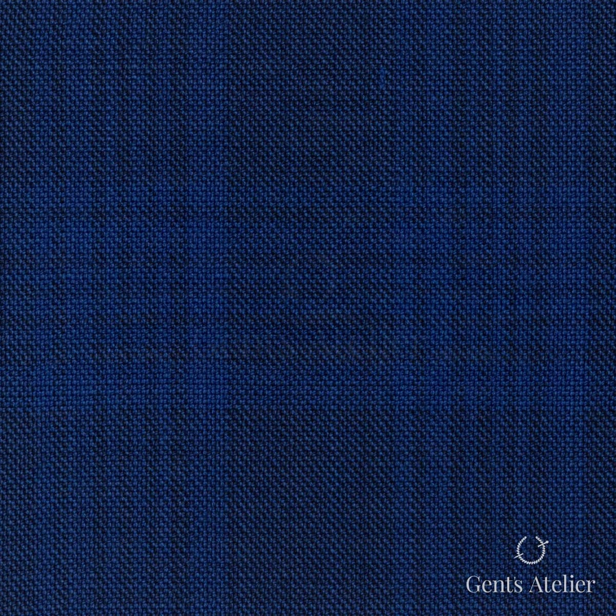 Костюмная ткань Marzoni 725 - 479 / 1300 — Тёмно-синий/Синий, однотонная, 100% шерсть