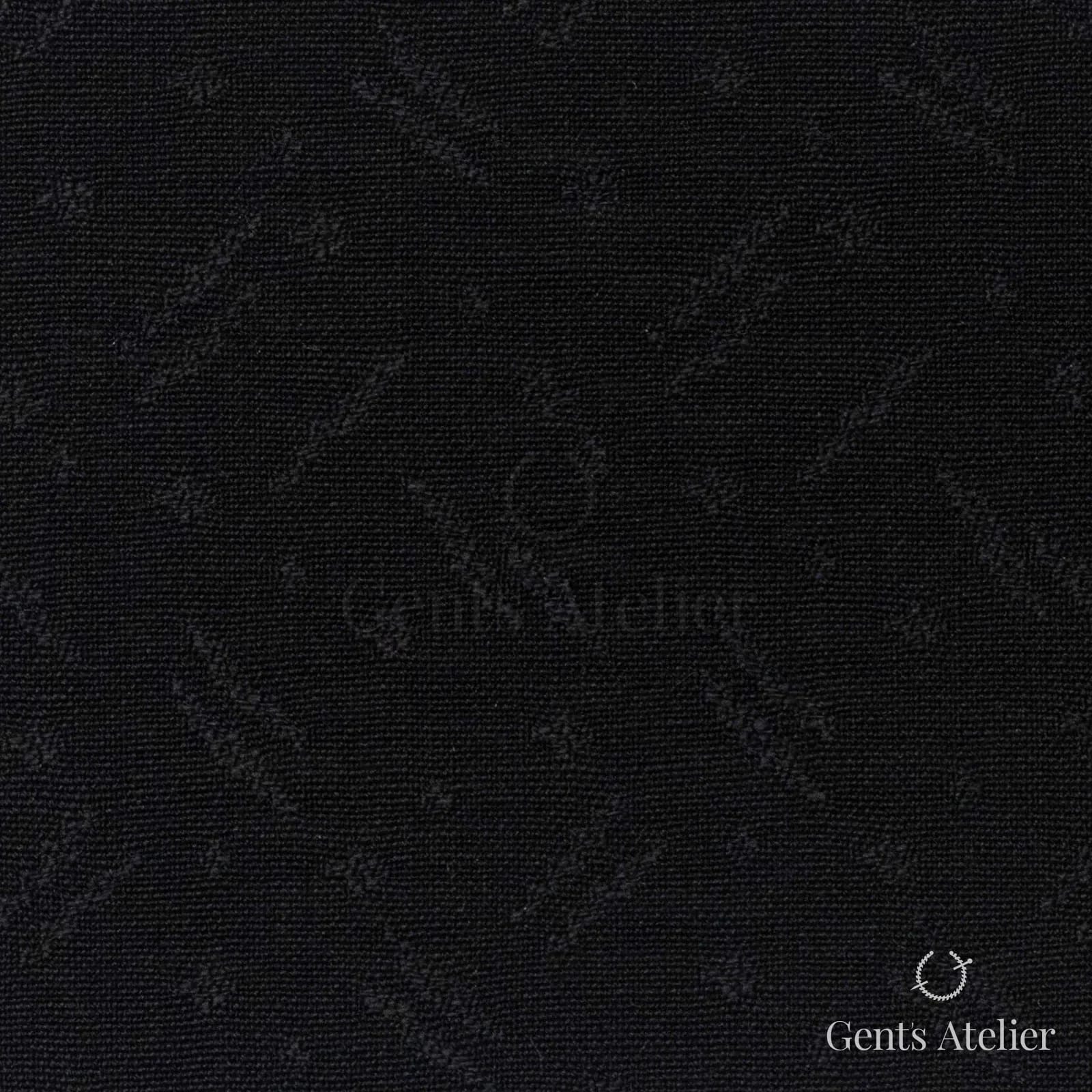 Костюмная ткань Marzoni 607 - 807 / 900 — Чёрный, узор, 100% шерсть