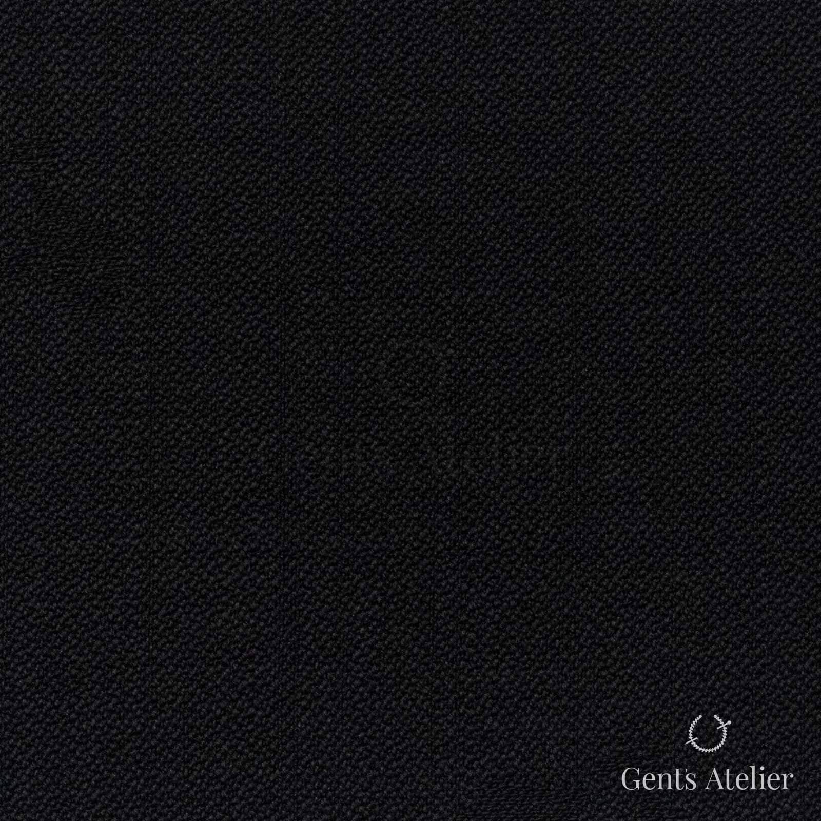 Костюмная ткань Marzoni 607 - 818 / 900 — Чёрный, однотонная, 100% шерсть