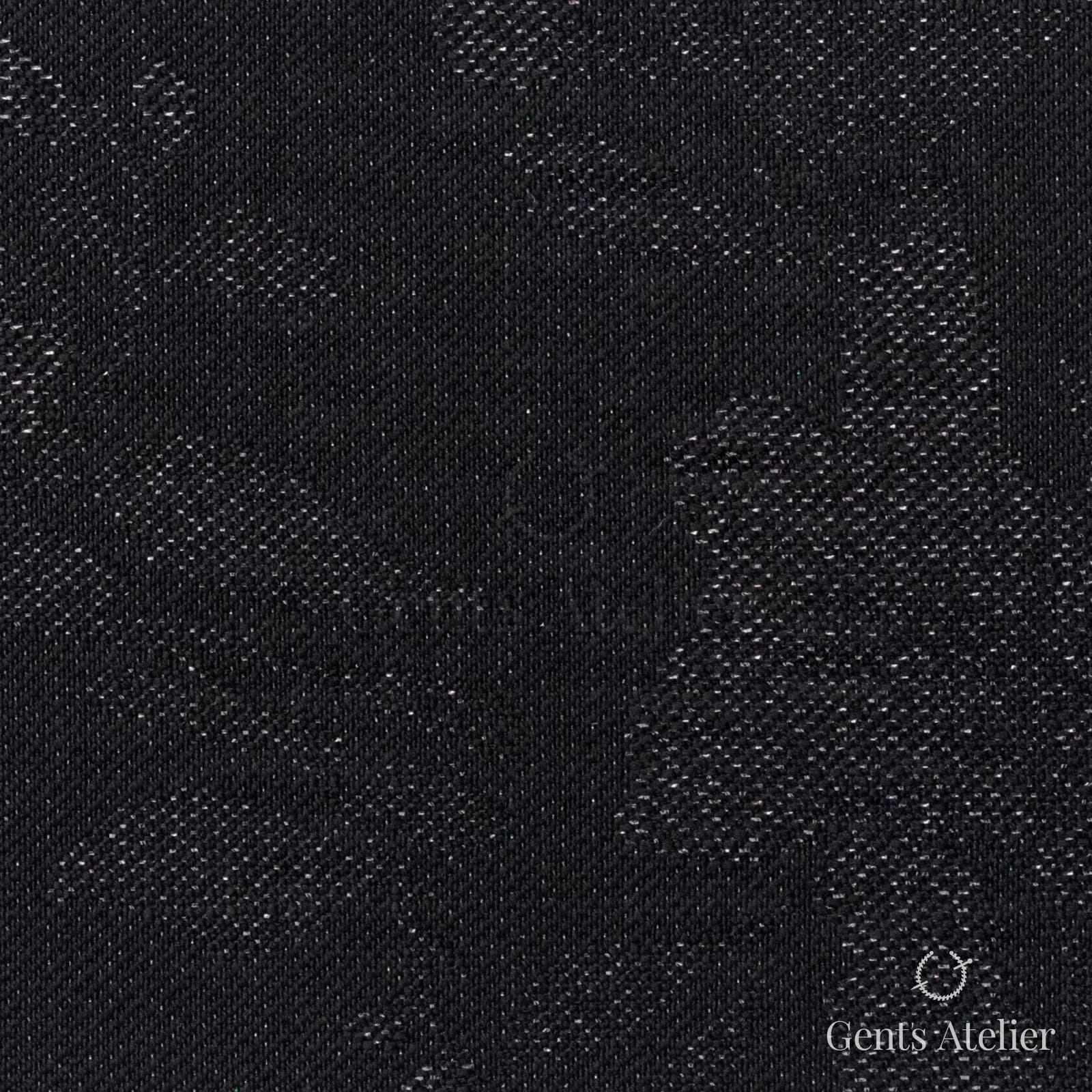 Костюмная ткань Marzoni 609 - 387 / 1500 — Чёрный, узор, 89% шерсть, 6% полиэстер, 5% полиамид