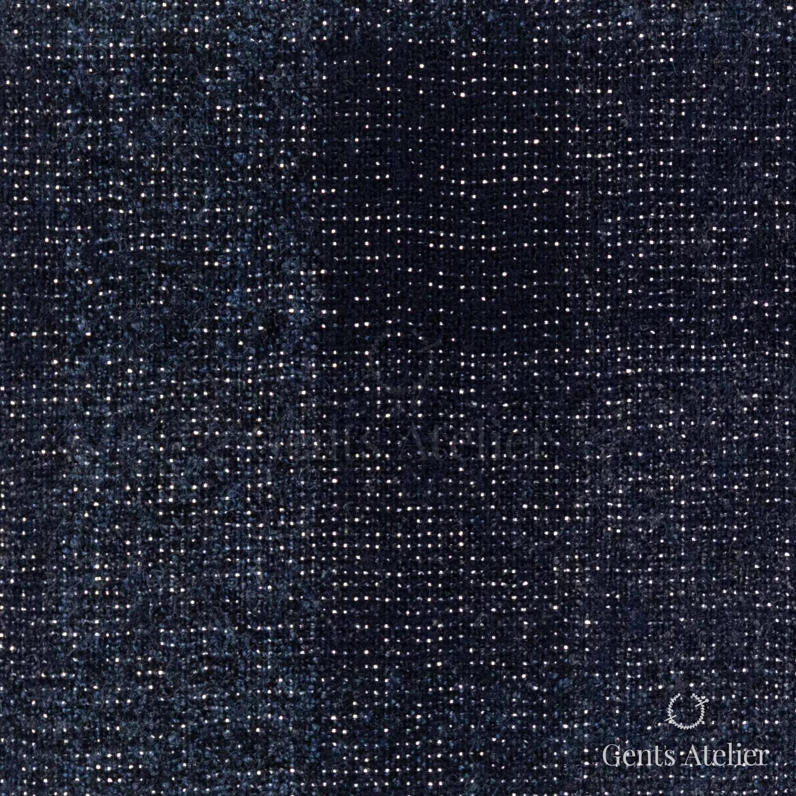 Костюмная ткань Marzoni 609 - 397 / 1500 — Тёмно-синий, меланж, 92% шерсть, 4% полиамид, 3% полиэстер, 1% эластан
