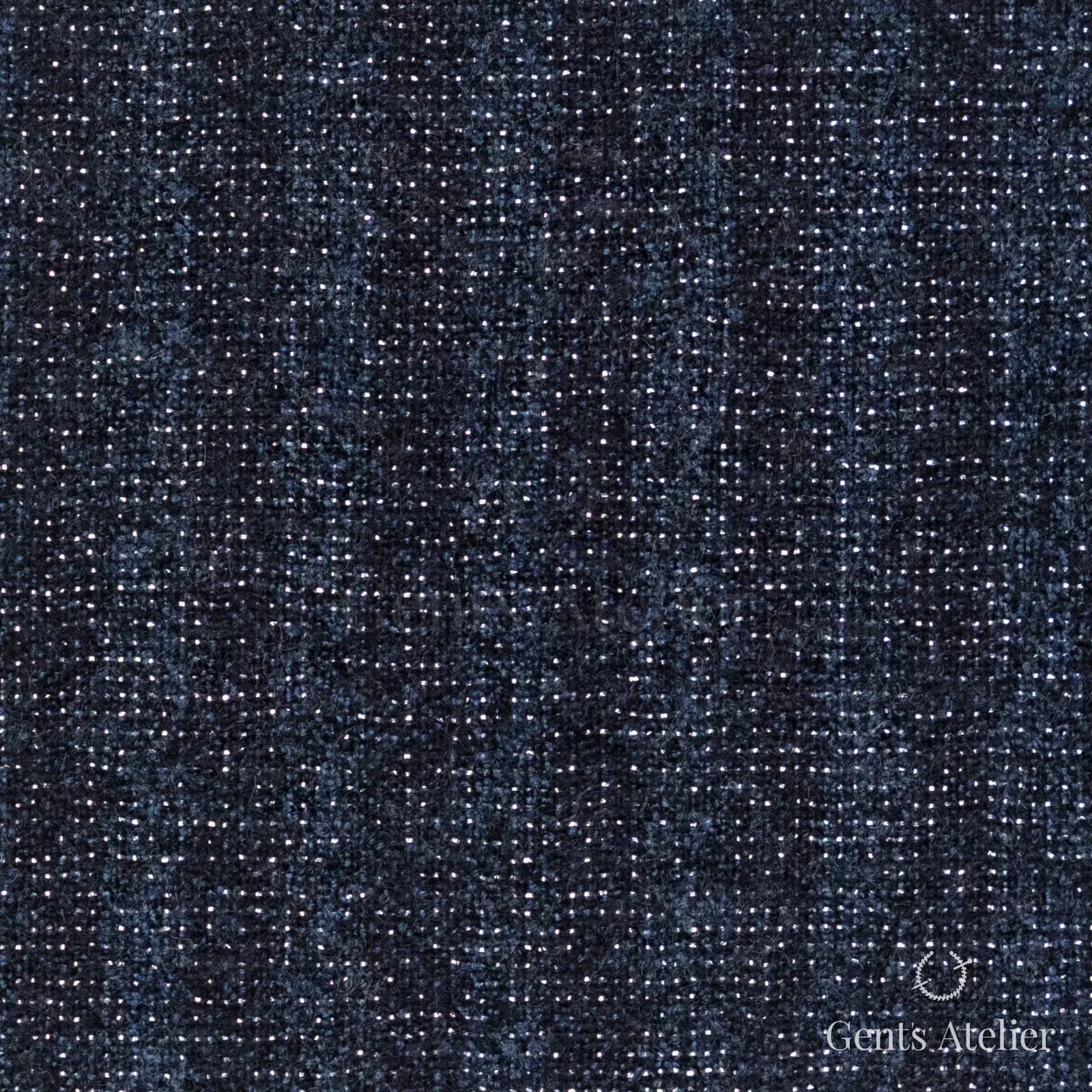 Костюмная ткань Marzoni 609 - 401 / 1500 — Тёмно-синий, меланж, 92% шерсть, 4% полиамид, 3% полиэстер, 1% эластан