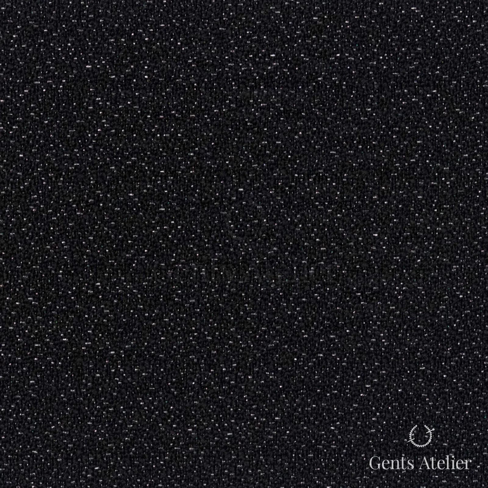 Костюмная ткань Marzoni 609 - 403 / 1500 — Чёрный, меланж, 91% шерсть, 5% полиэстер, 4% полиамид