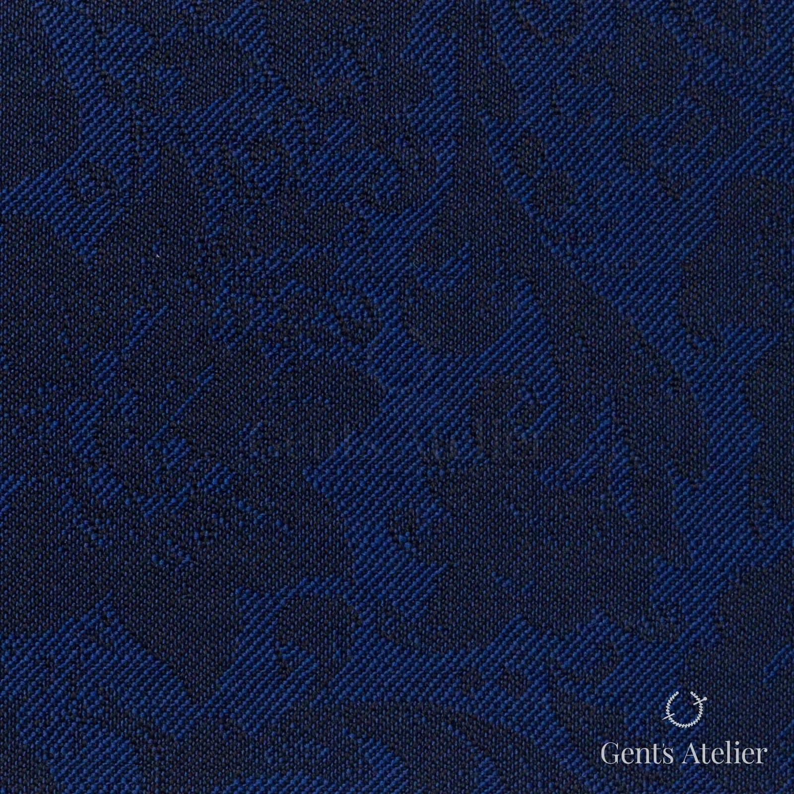 Костюмная ткань Marzoni 609 - 436 / 1000 — Синий, узор, 100% шерсть
