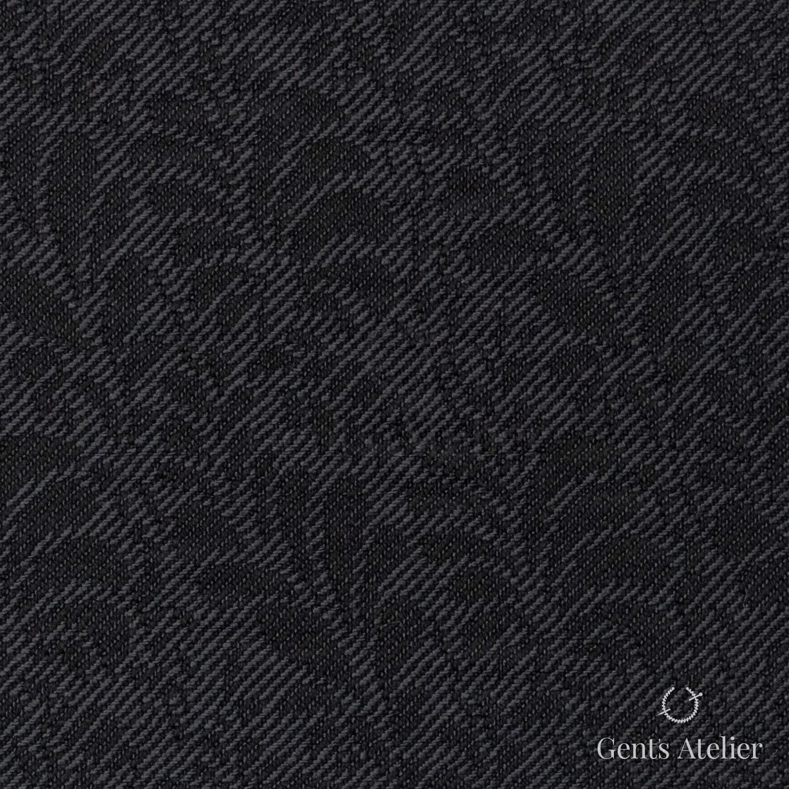 Костюмная ткань Marzoni 609 - 682 / 900 — Антрацит, гусиная лапка, 100% шерсть