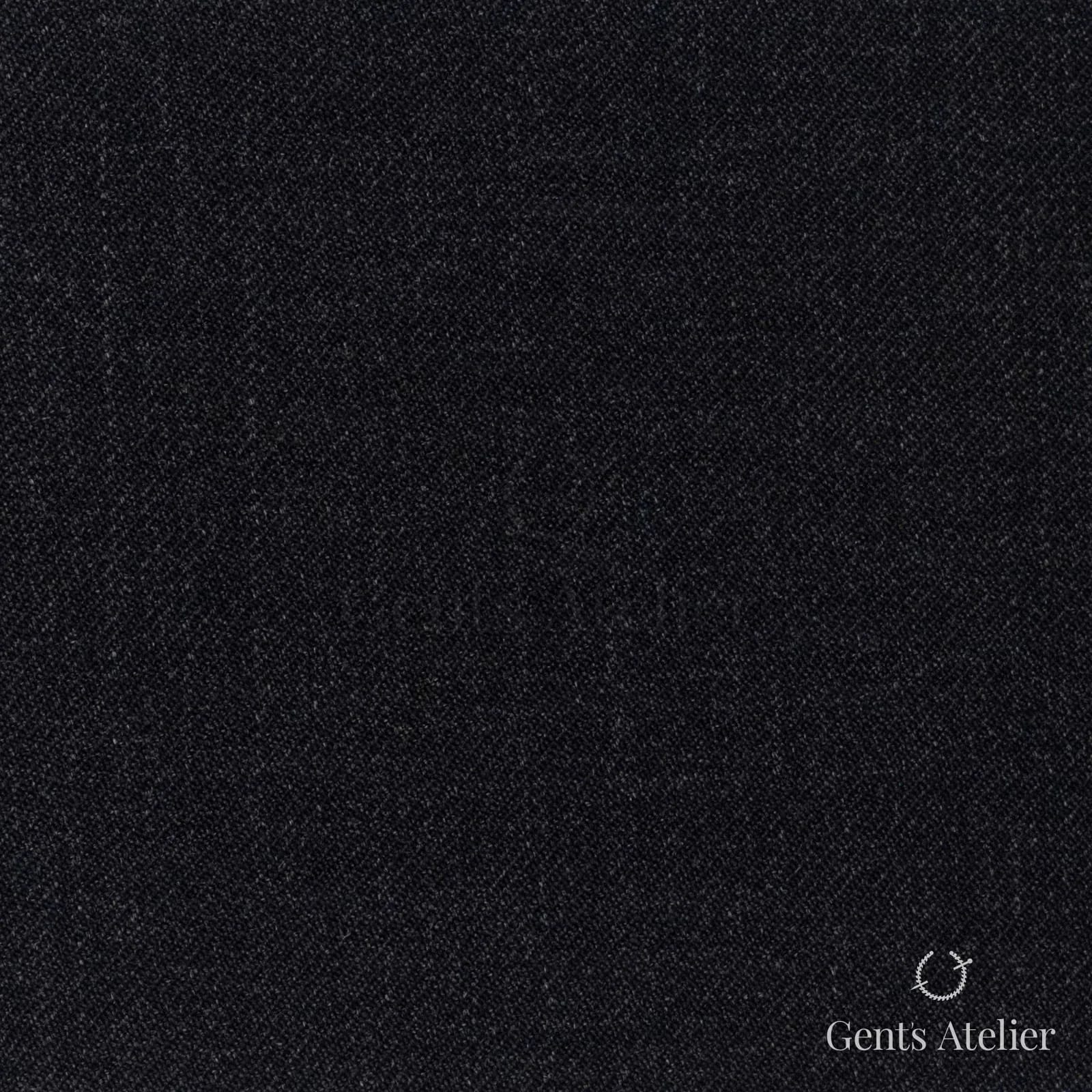 Костюмная ткань Marzoni 609 - 983 / 900 — Антрацит, однотонная, 100% шерсть
