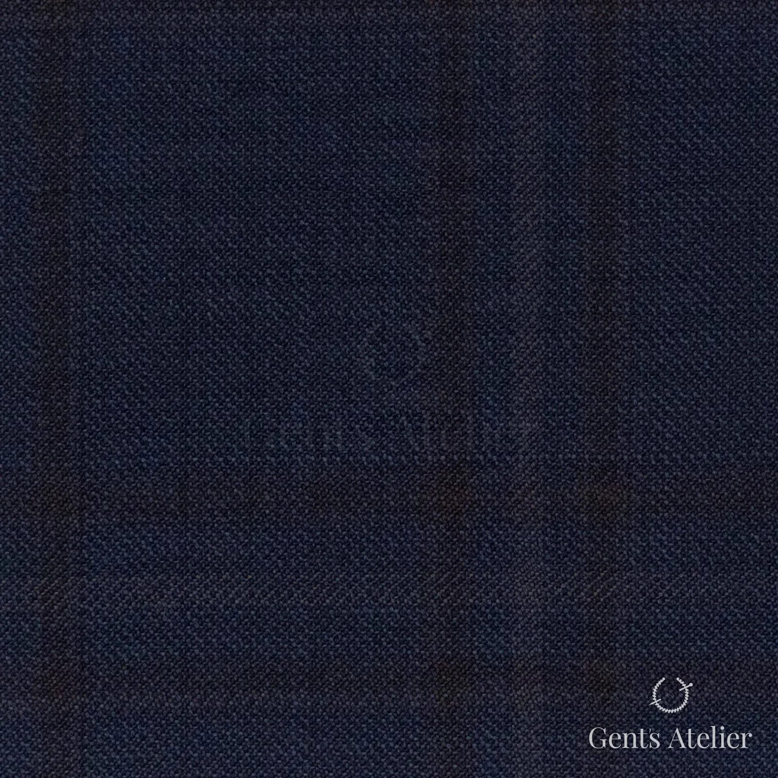 Костюмная ткань Marzoni 607 - 863 / 1000 — Синий / Коричневый, оконная клетка, 100% шерсть