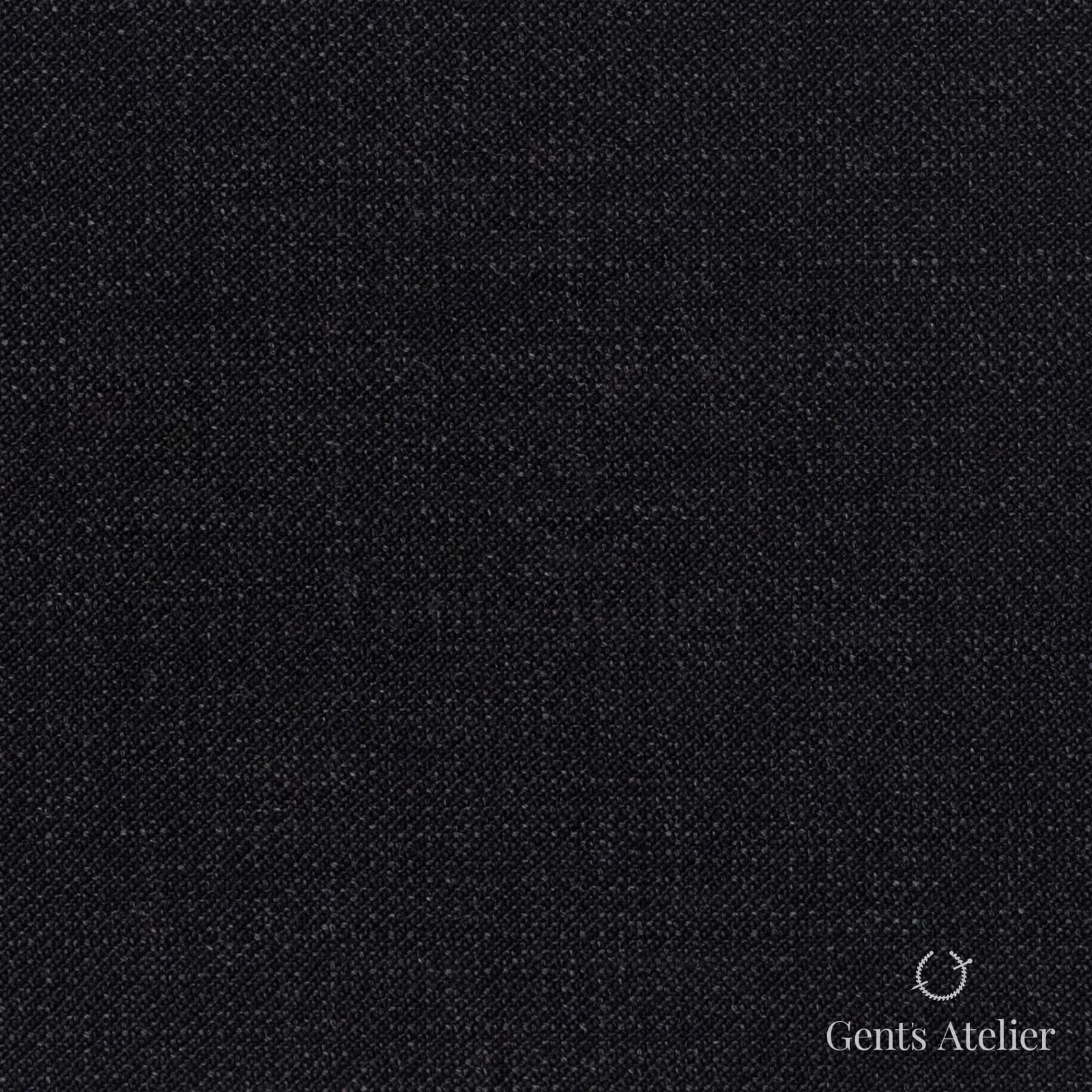 Костюмная ткань Marzoni 609 - 725 / 1000 — Антрацит, однотонная, 100% шерсть