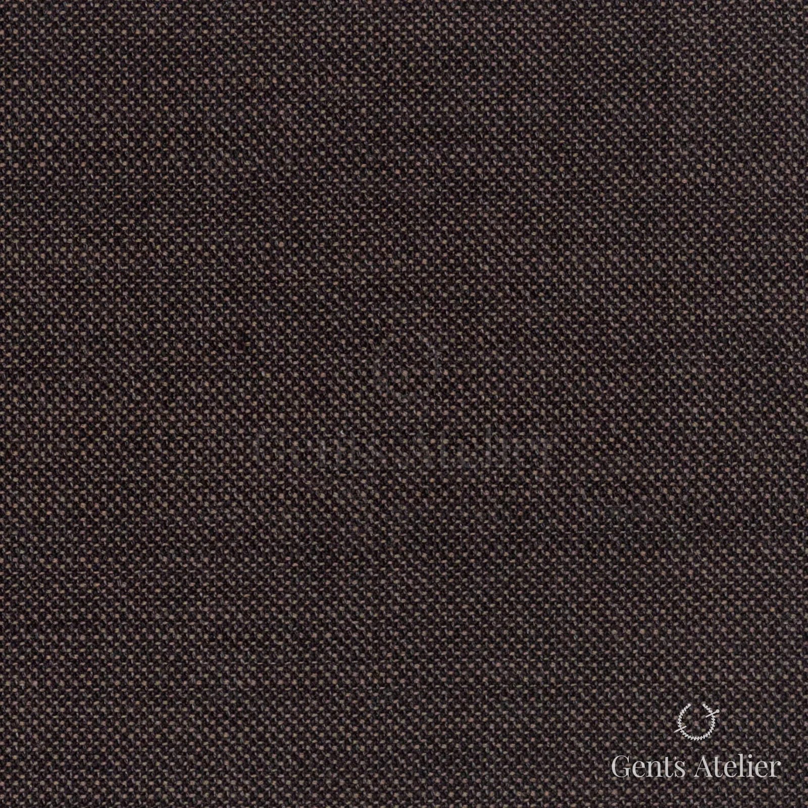Костюмная ткань Marzoni 609 - 727 / 1000 — Коричневый, однотонная, 100% шерсть
