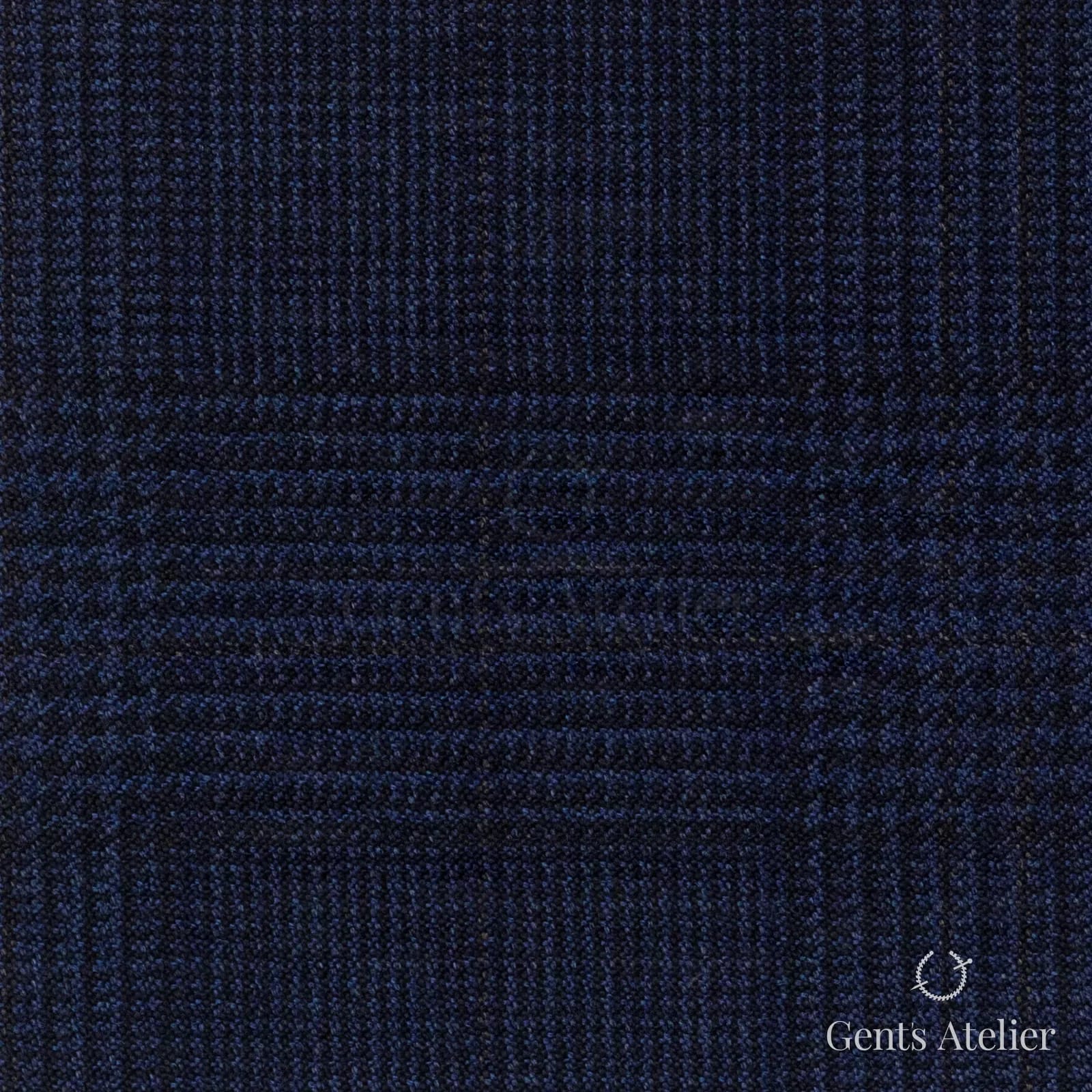 Костюмная ткань Marzoni 621 - 081 / 900 — Тёмно-синий, гусиная лапка, 100% шерсть