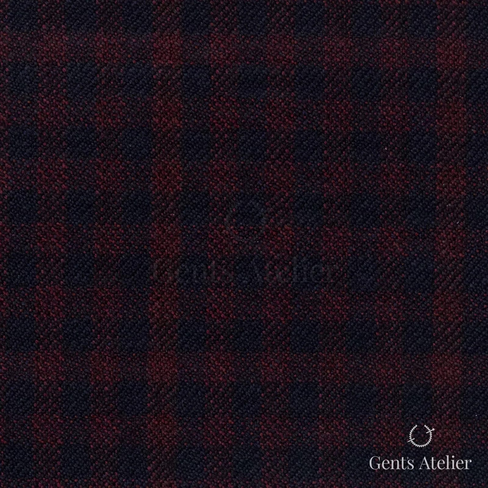 Костюмная ткань Marzoni 655 - 004 / 1200 — Красный / Синий, оконная клетка, 95% шерсть, 5% кашемир