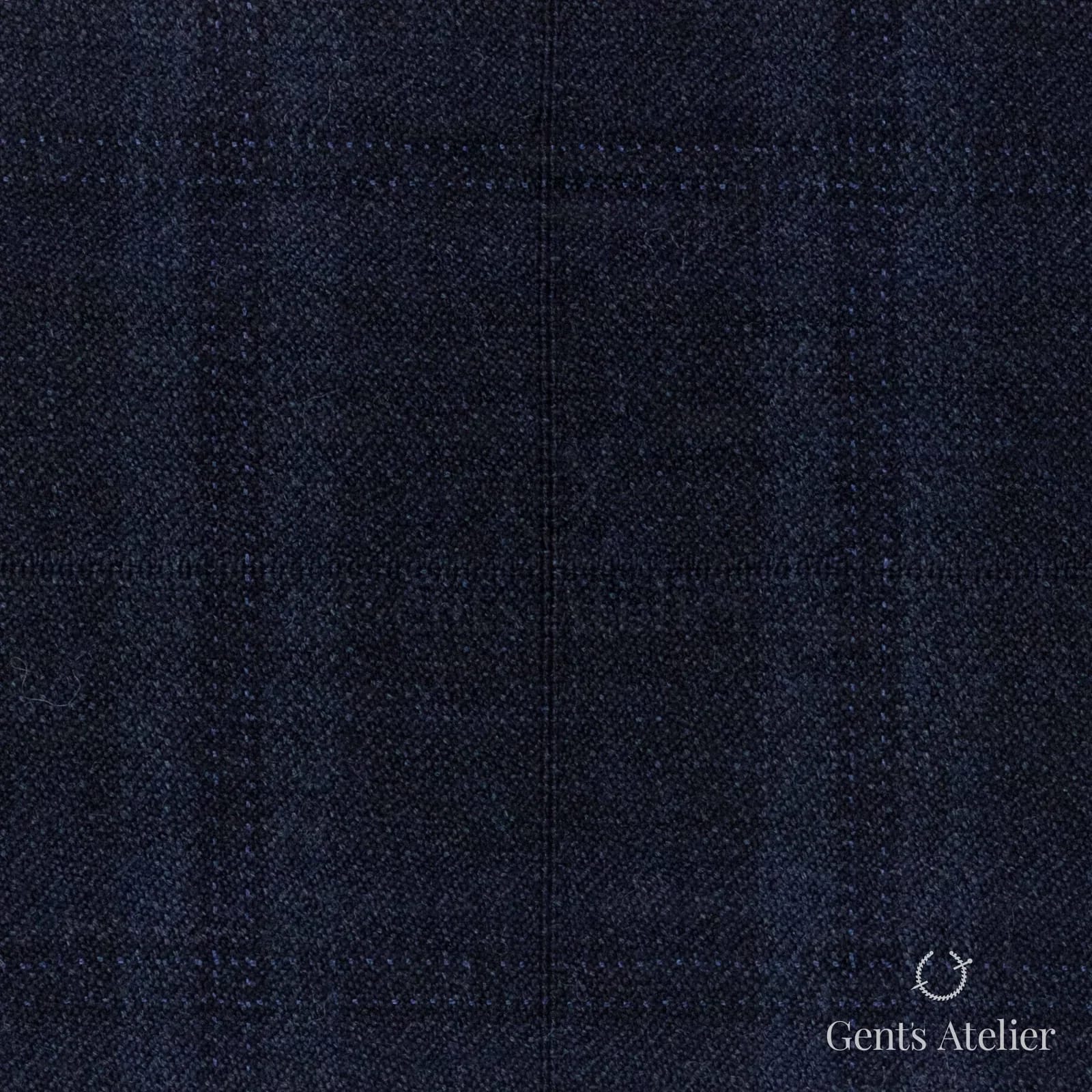 Костюмная ткань Marzoni 655 - 020 / 1200 — Тёмно-синий, однотонная, 95% шерсть, 5% кашемир