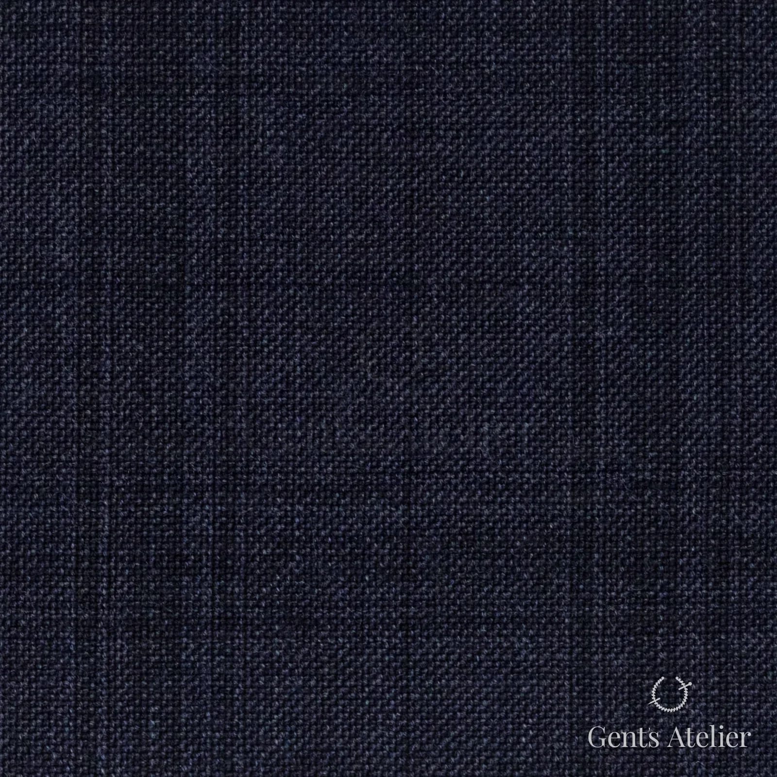 Костюмная ткань Marzoni 655 - 041 / 1200 — Тёмно-синий, оконная клетка, 100% шерсть