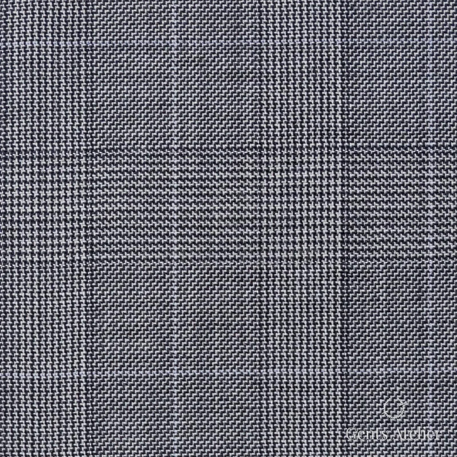 Костюмная ткань Marzoni 608 - 225 / 1500 — Серый, гусиная лапка, 100% шерсть