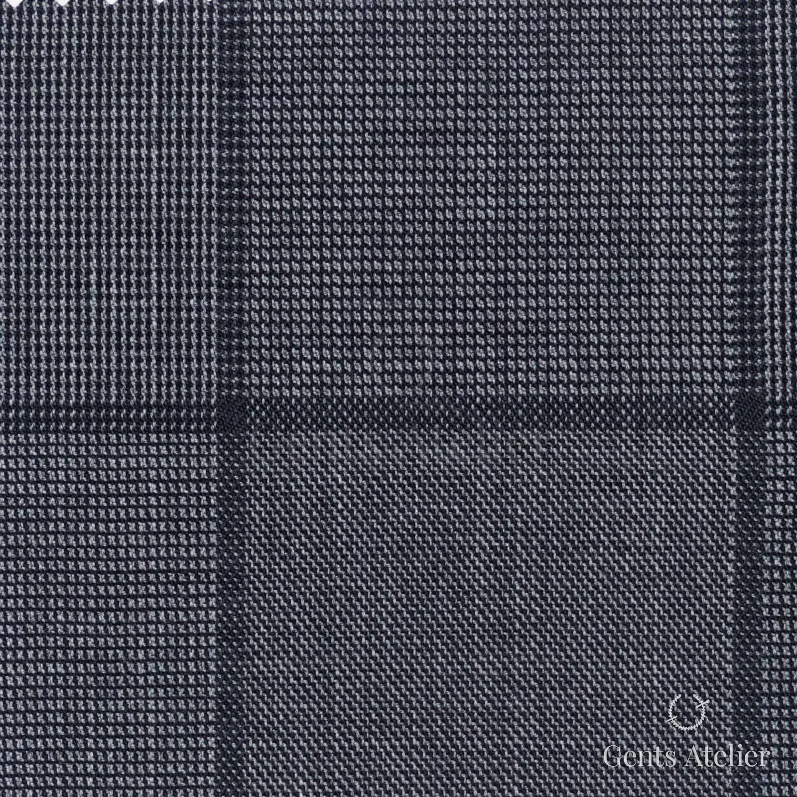 Костюмная ткань Marzoni 608 - 243 / 1500 — Серый, гусиная лапка, 100% шерсть