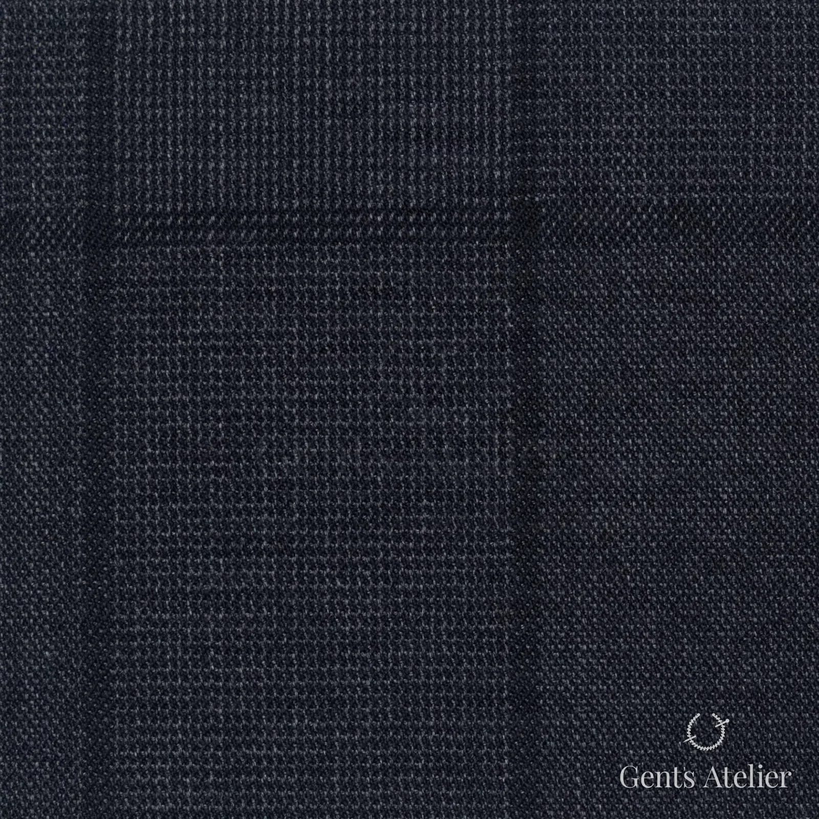 Костюмная ткань Marzoni 608 - 244 / 1500 — Антрацит, гусиная лапка, 100% шерсть