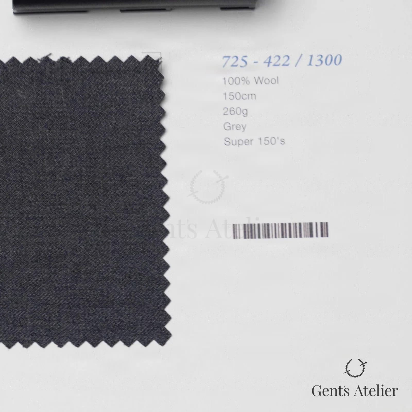 Образец ткани Marzoni 725 - 422 / 1300 с этикеткой — Серый
