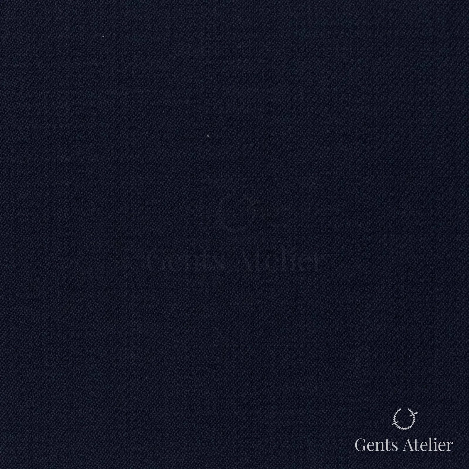 Костюмная ткань Marzoni 725 - 424 / 1300 — Тёмно-синий, однотонная, 100% шерсть