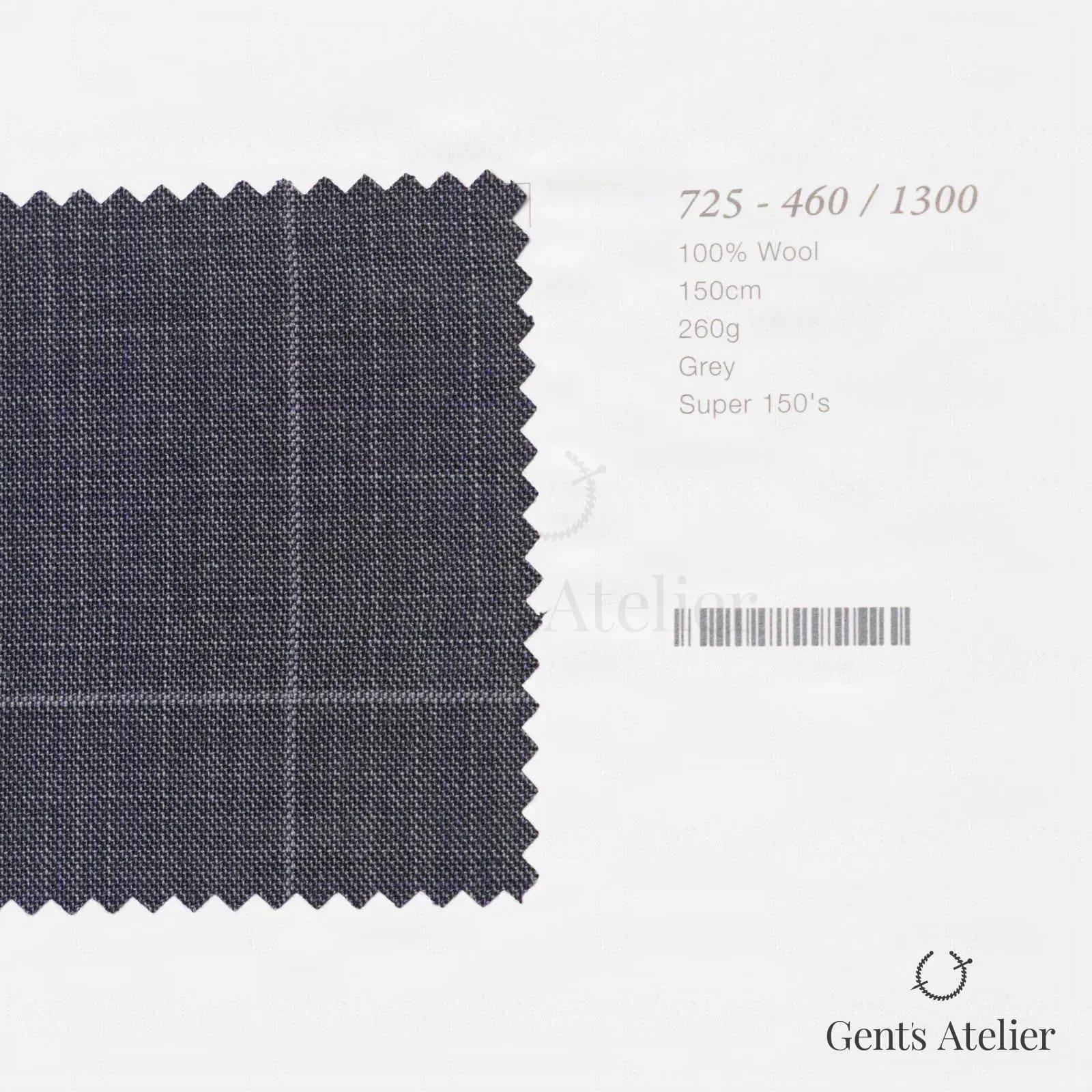 Образец ткани Marzoni 725 - 460 / 1300 с этикеткой — Серый