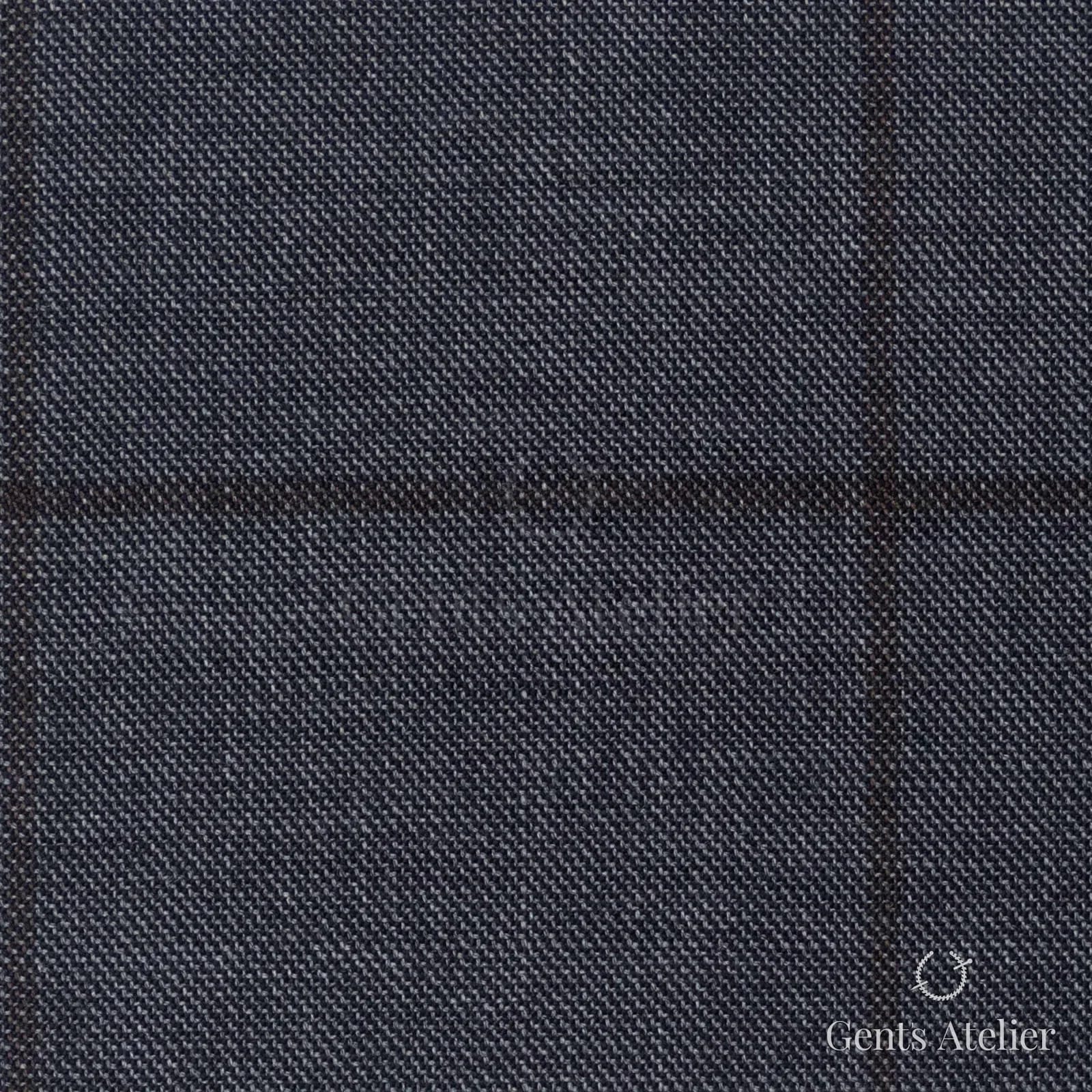 Костюмная ткань Marzoni 725 - 501 / 1500 — Серый / Tan, меланж, 100% шерсть