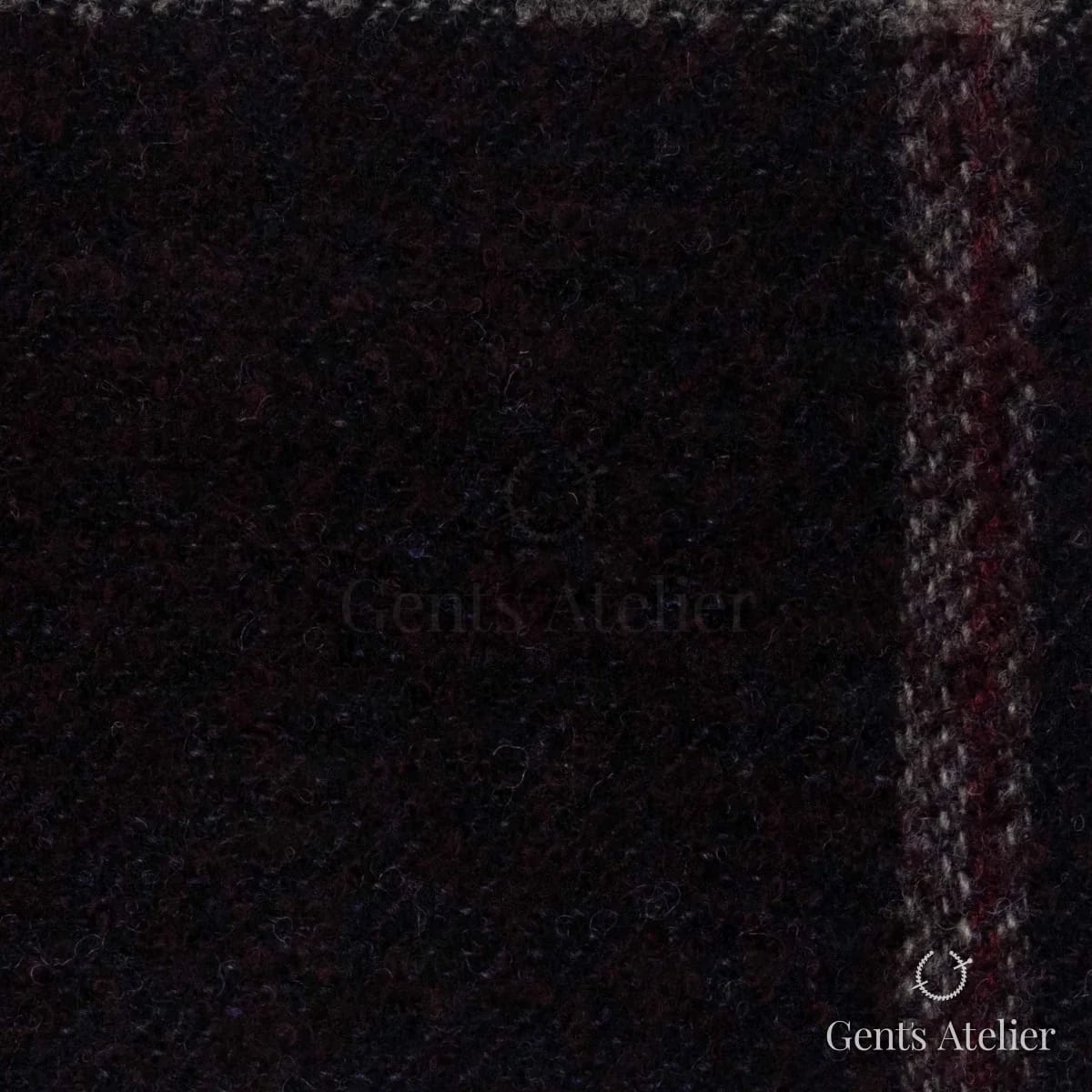 Костюмная ткань Marzoni 641 - 073 / 900 — Тёмно-красный / Серый, виндоупейн, 90% шерсть, 10% Polyamide