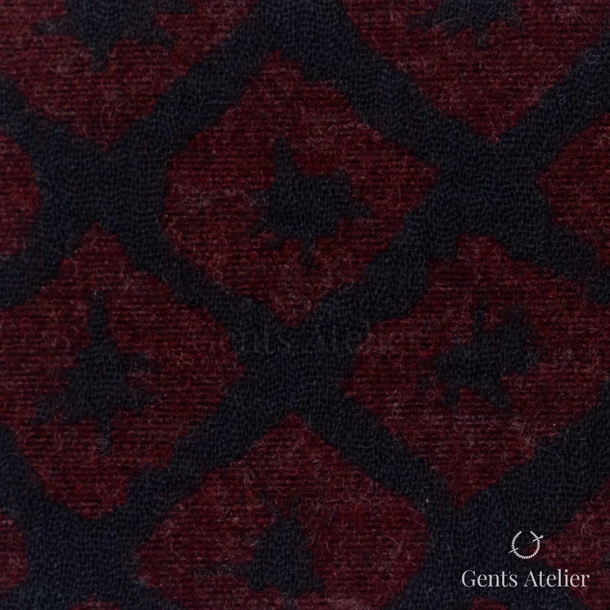 Костюмная ткань Marzoni 641 - 078 / 900 — Красный, в клетку, 52% шерсть, 48% Cotton