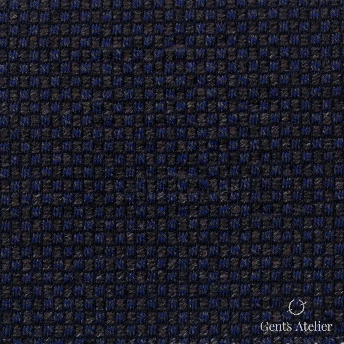 Костюмная ткань Marzoni 641 - 117 / 900 — Тёмно-фиолетовый, в клетку, 97% шерсть, 3% Cashmere