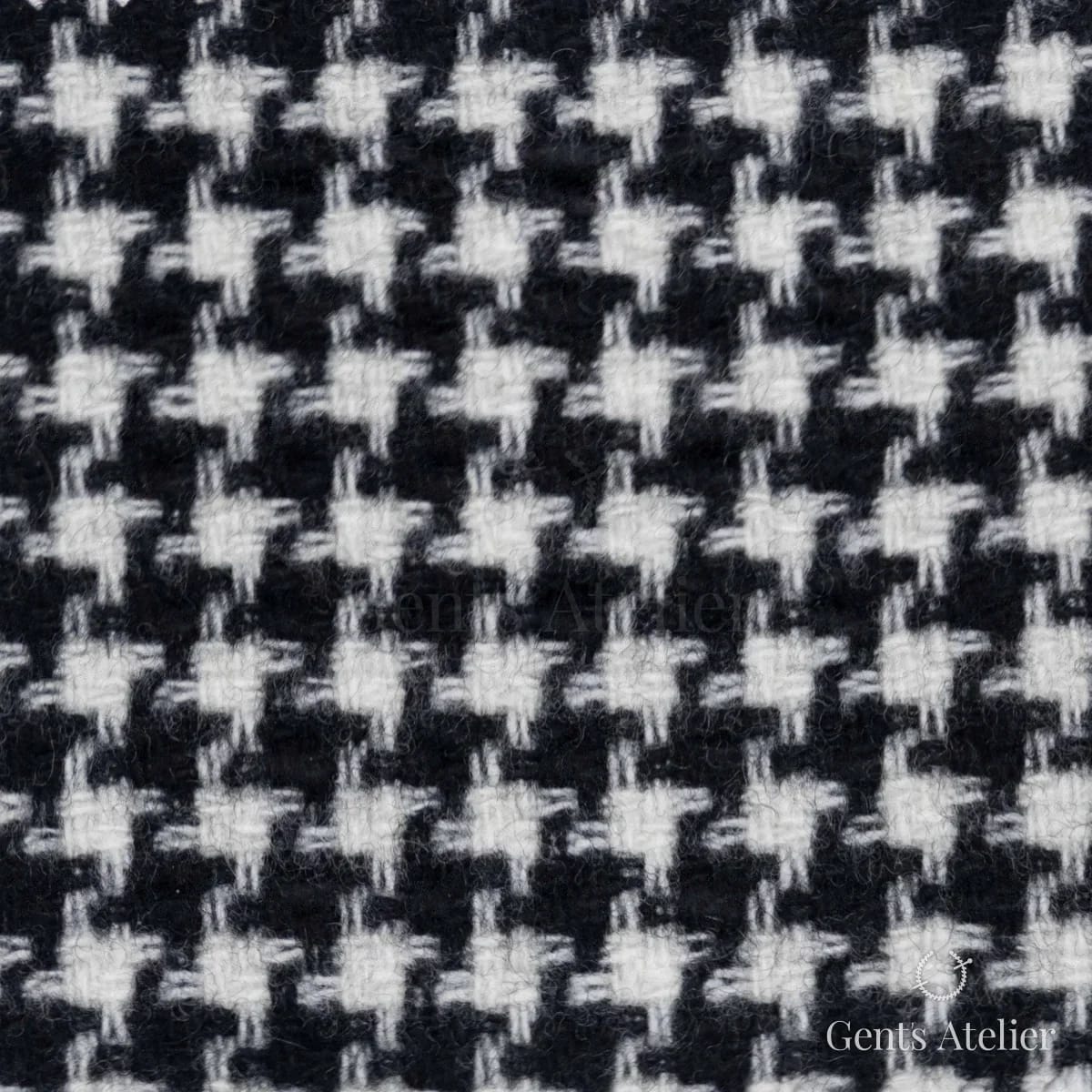 Костюмная ткань Marzoni 651 - 593 / 1500 — Чёрный / Белый, гусиная лапка, 95% шерсть, 5% Cashmere