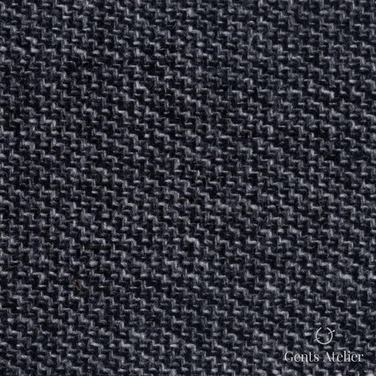 Костюмная ткань Marzoni 651 - 599 / 1500 — Угольный, гусиная лапка, 90% шерсть, 10% Cashmere