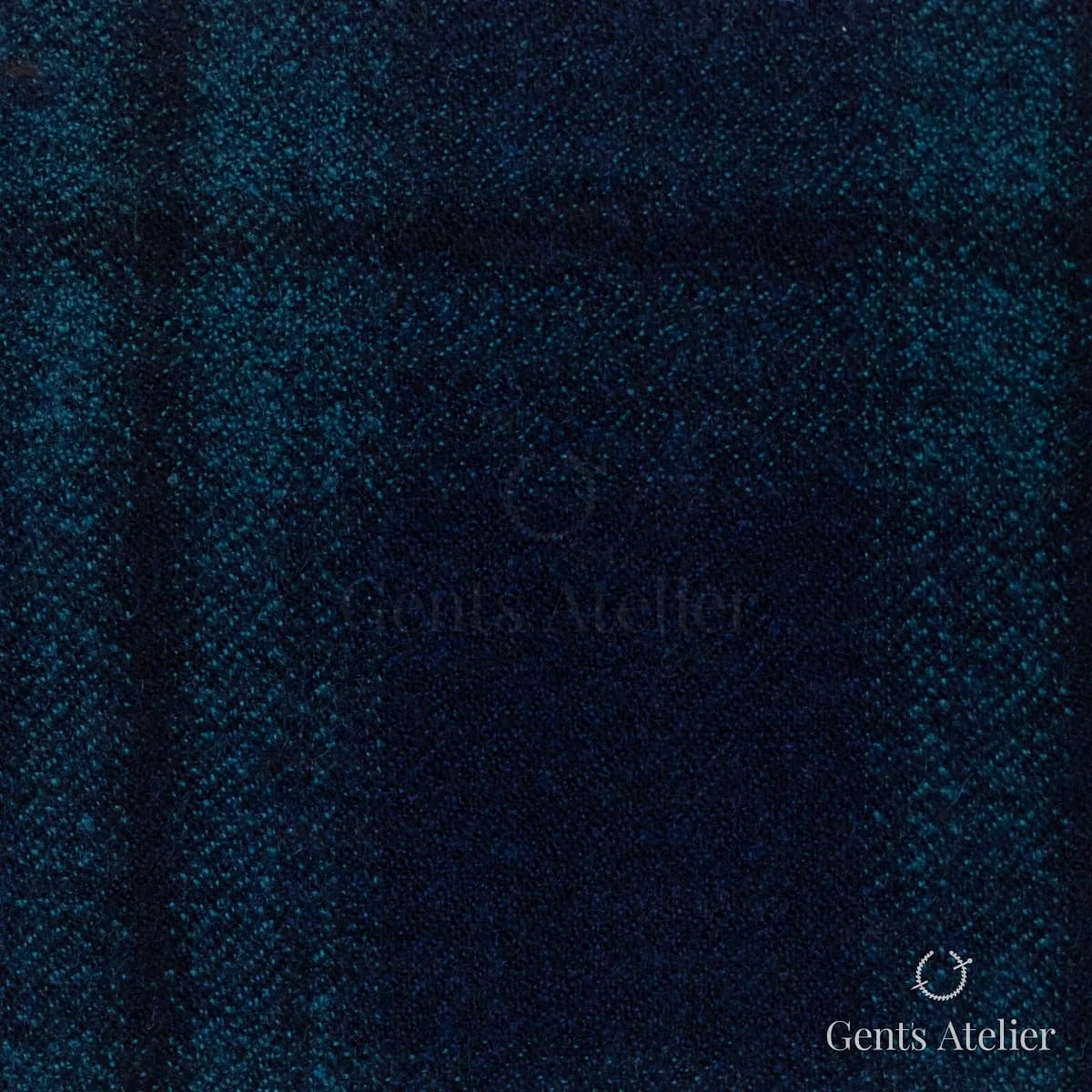Костюмная ткань Marzoni 651 - 654 / 1200 — Синий / Бирюзовый, ёлочка, 100% шерсть