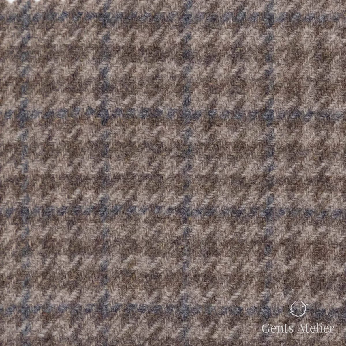 Костюмная ткань Marzoni 651 - 660 / 1200 — Светло-коричневый, виндоупейн, 90% шерсть, 10% Cashmere