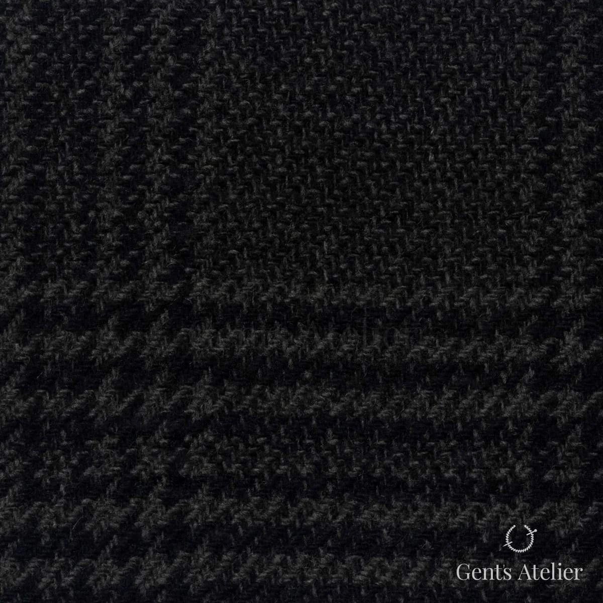 Костюмная ткань Marzoni 651 - 683 / 1500 — Оливковый / Чёрный, меланж, 90% шерсть, 10% Cashmere