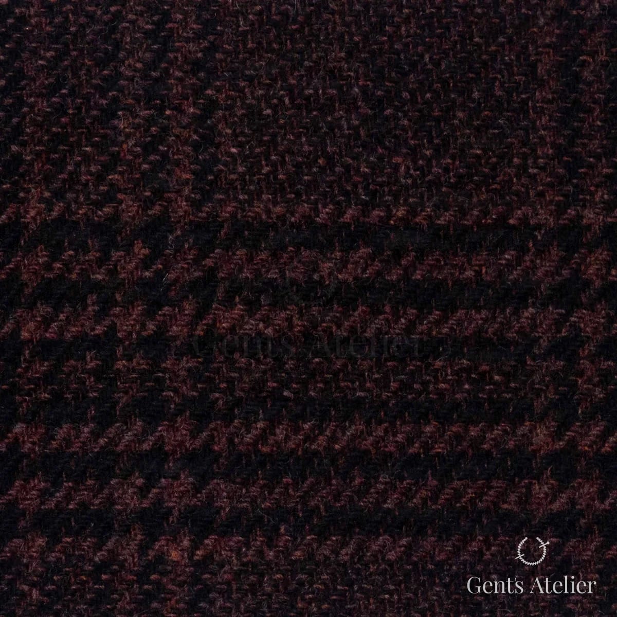 Костюмная ткань Marzoni 651 - 684 / 1500 — Красный / Чёрный, гусиная лапка, 90% шерсть, 10% Cashmere
