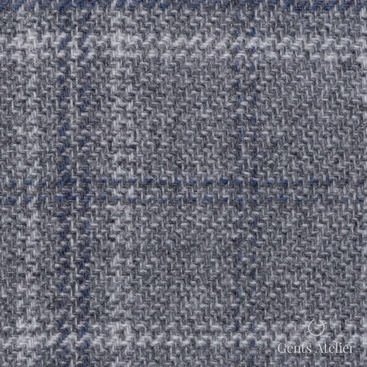 Костюмная ткань Marzoni 651 - 687 / 1500 — Серый / Белый, виндоупейн, 90% шерсть, 10% Cashmere