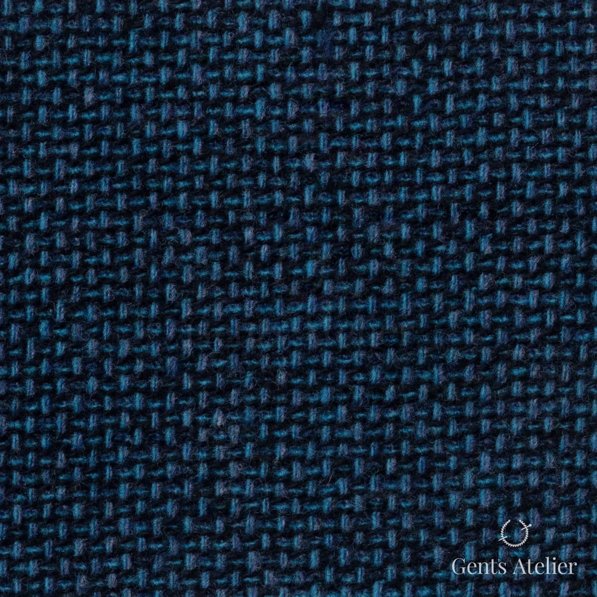 Костюмная ткань Marzoni 651 - 691 / 1500 — Бирюзовый, меланж, 90% шерсть, 10% Cashmere