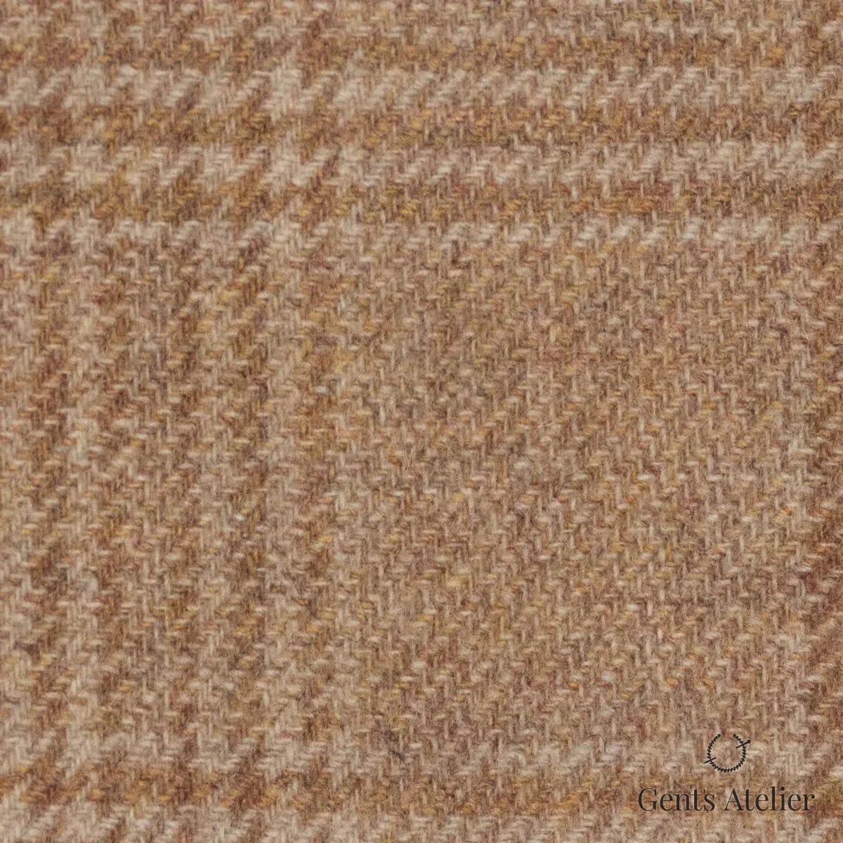 Костюмная ткань Marzoni 651 - 694 / 1500 — Светло-коричневый, ёлочка, 90% шерсть, 10% Cashmere