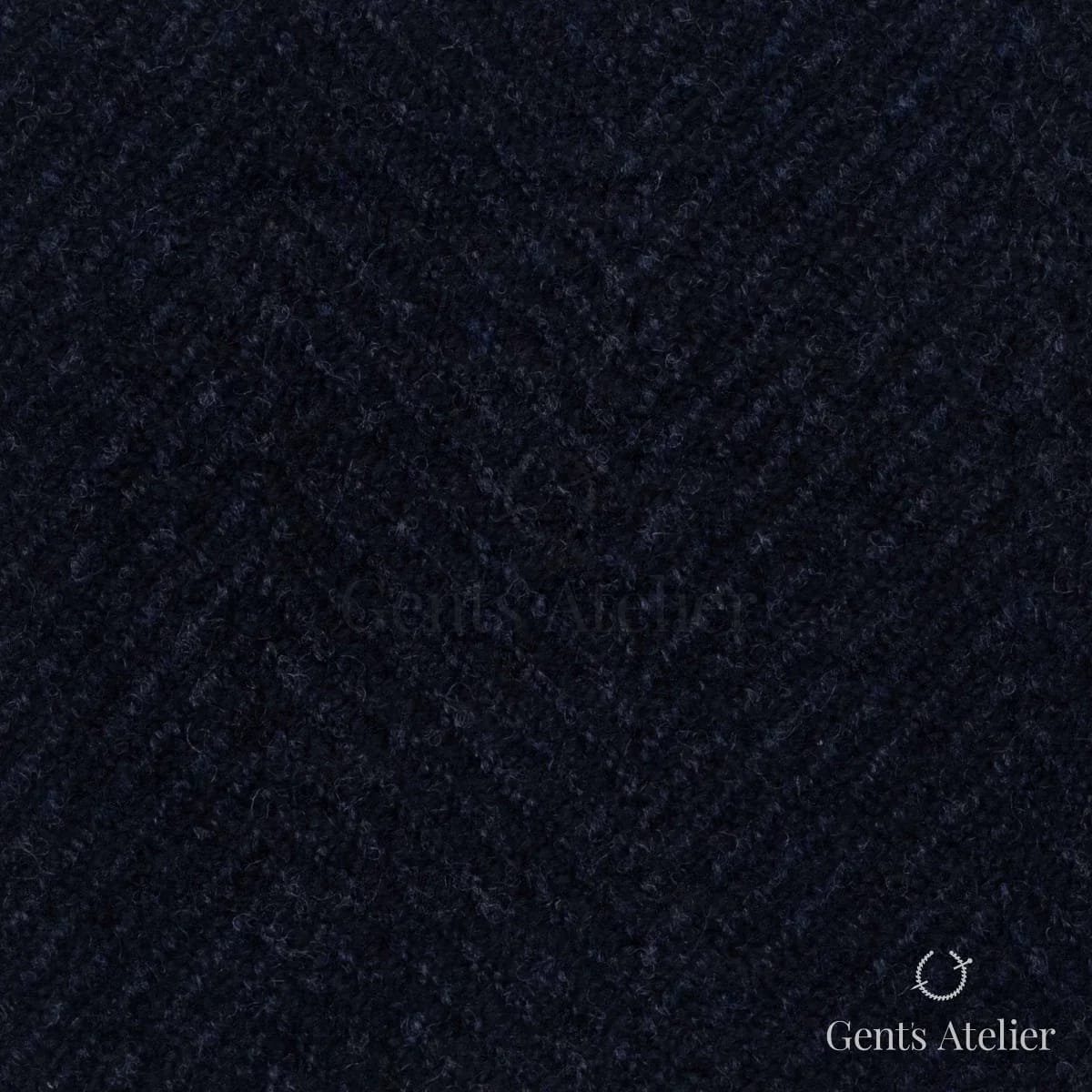 Костюмная ткань Marzoni 662 - 023 / 2200 — Тёмно-синий, диагональ, 90% шерсть / 10% Cashmere