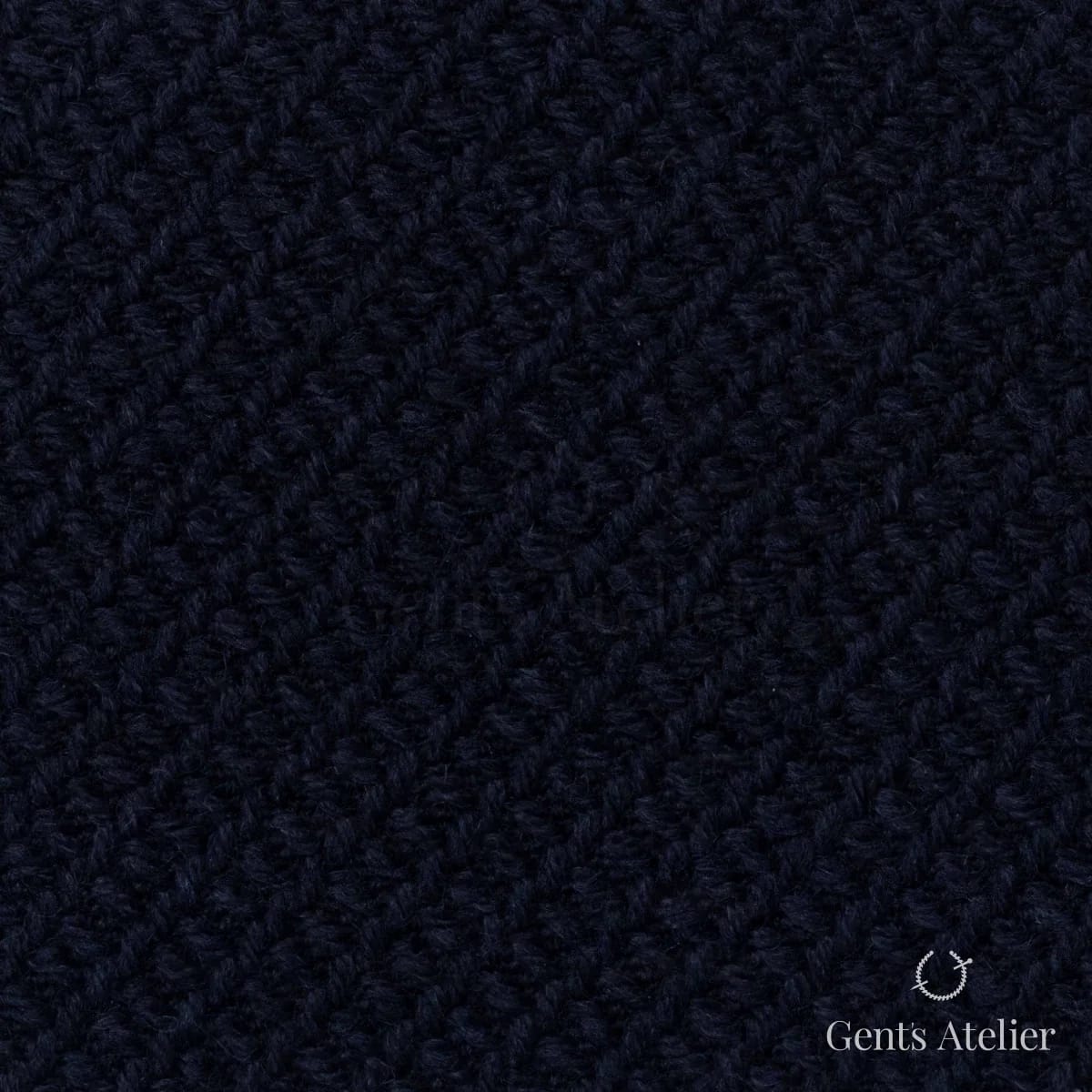 Образец ткани Marzoni 665 - 109 / 1200 с этикеткой — Тёмно-синий