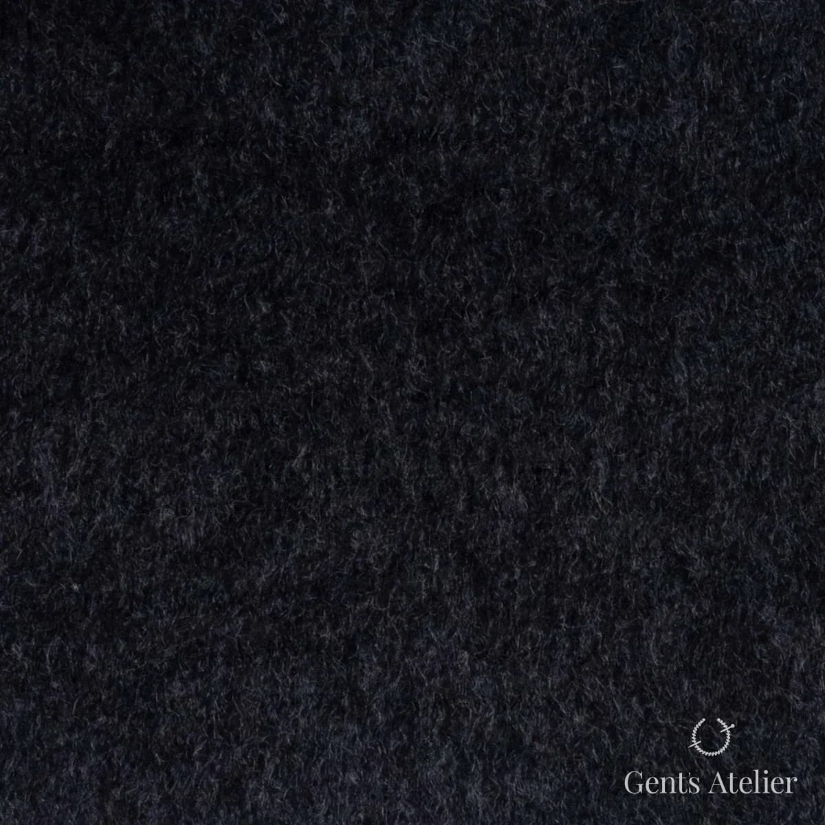Костюмная ткань Marzoni 665 - 114 / 1600 — Угольный, однотонная, 90% шерсть / 10% Cashmere