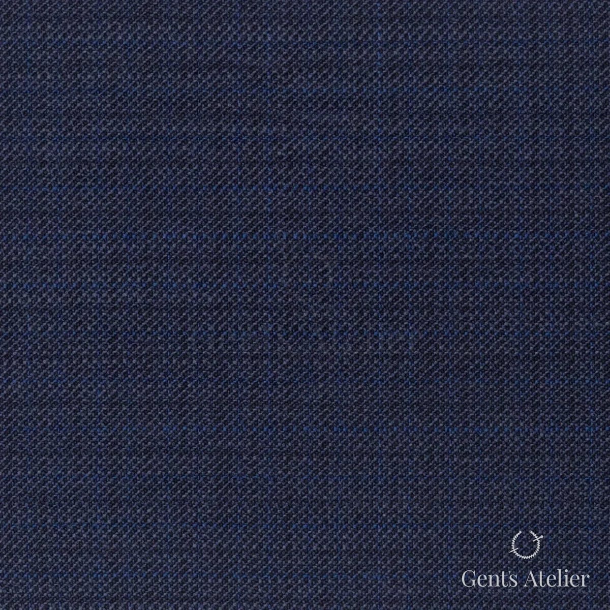 Костюмная ткань Marzoni 609 - 578 / 900 — Тёмно-синий, виндоупейн, 100% шерсть
