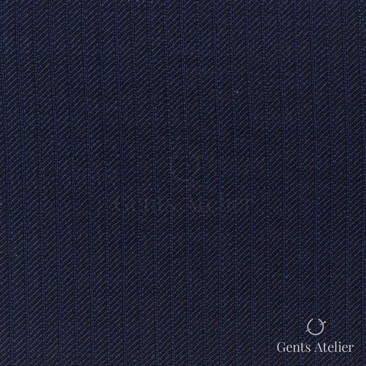 Костюмная ткань Marzoni 609 - 658 / 900 — Тёмно-синий, в полоску, 100% шерсть