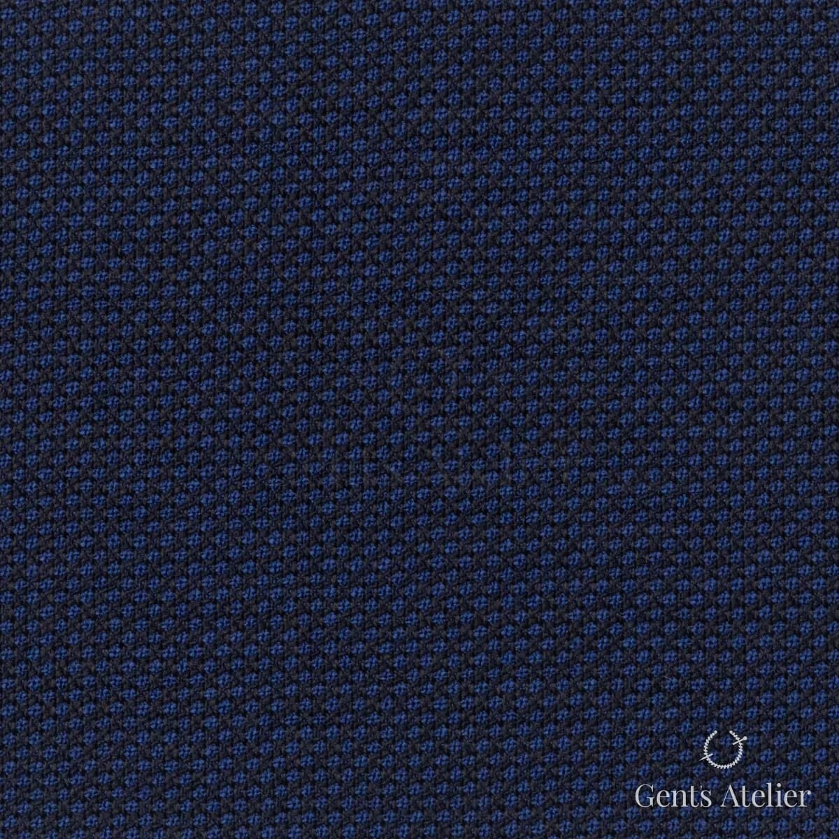Костюмная ткань Marzoni 609 - 752 / 1000 — Синий, меланж, 100% шерсть