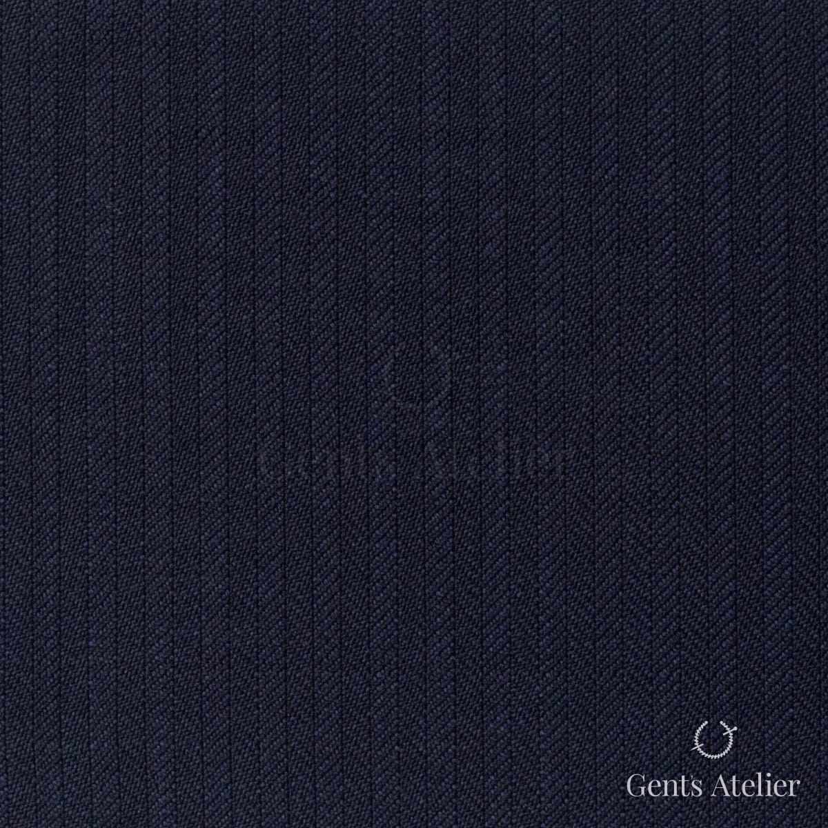 Костюмная ткань Marzoni 609 - 769 / 1000 — Тёмно-синий, ёлочка, 100% шерсть
