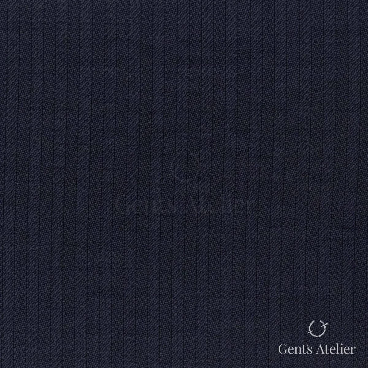 Костюмная ткань Marzoni 609 - 770 / 1000 — Тёмно-синий, ёлочка, 100% шерсть