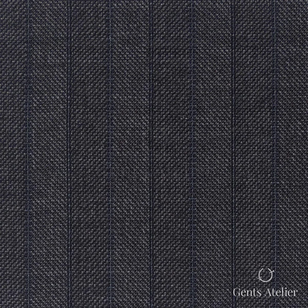 Костюмная ткань Marzoni 609 - 785 / 1000 — Серый, ёлочка, 100% шерсть